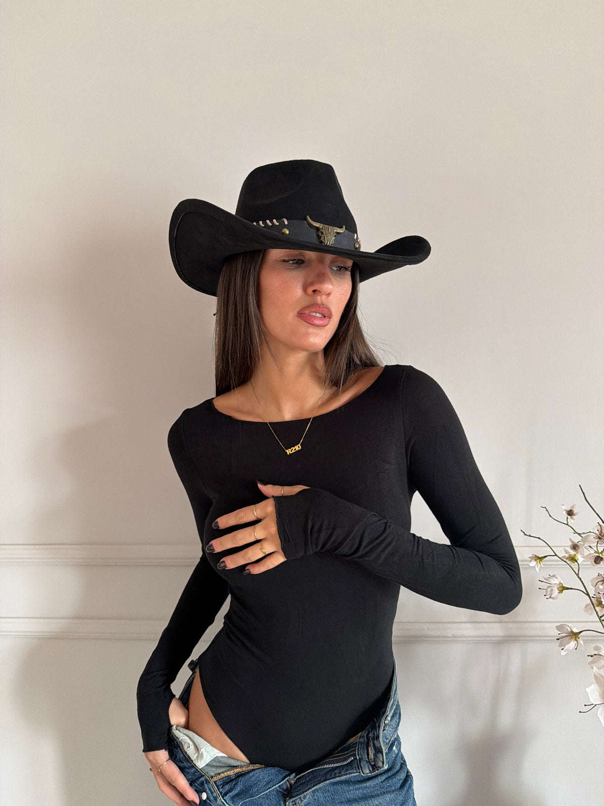 Body Basic semi velato a Maniche Lunghe