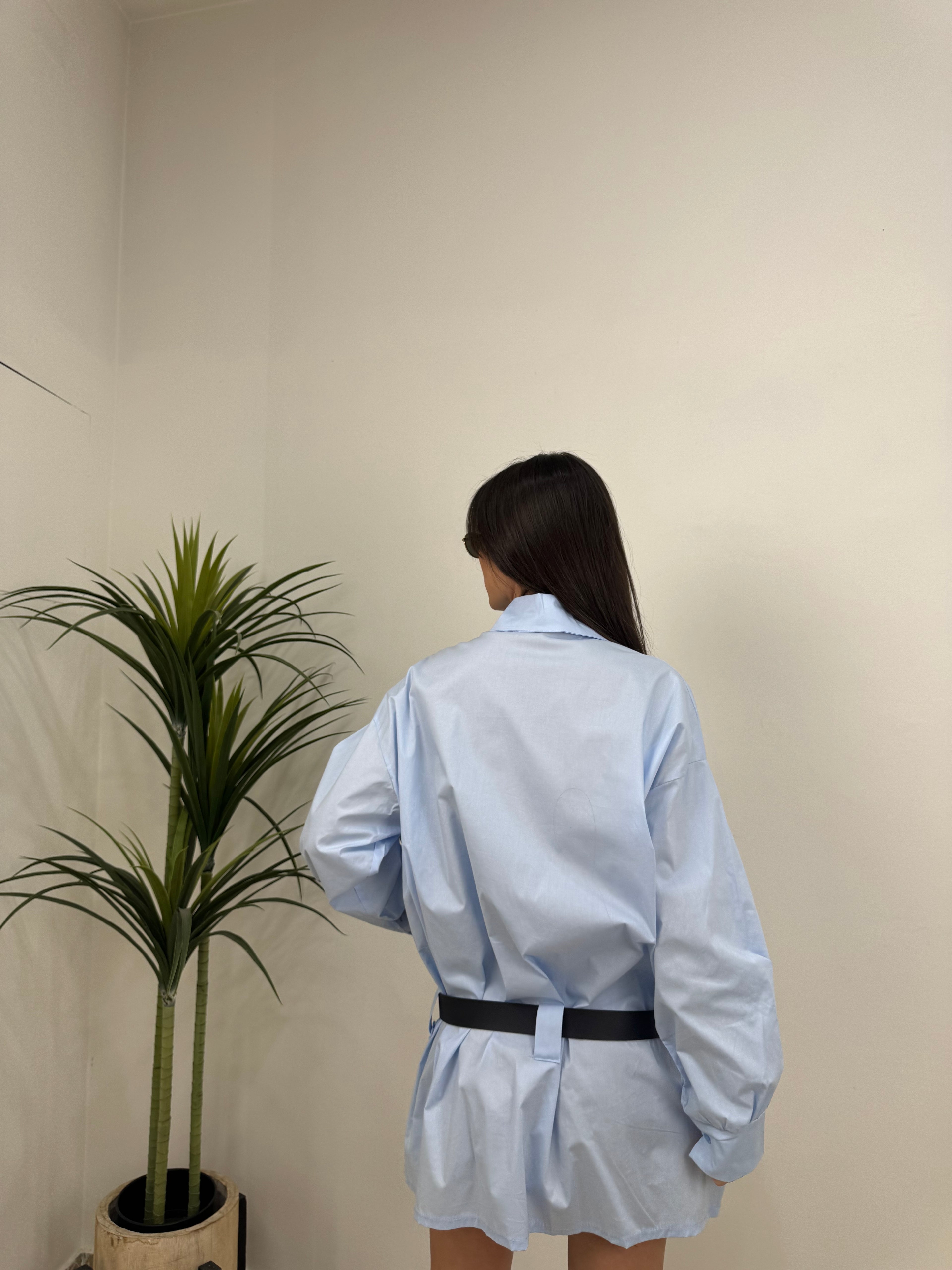 Camicia oversize  con cintura