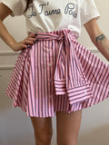 Gonnellina Righe Shirt Style