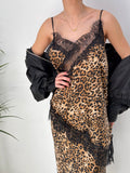 Completo Animalier in Raso con Pizzo – Top & Gonna
