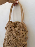 Borsa intrecciata con Frange