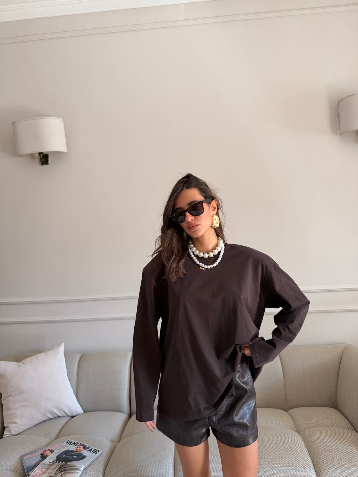 T-Shirt Oversize con spalline