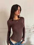 Body Basic semi velato a Maniche Lunghe