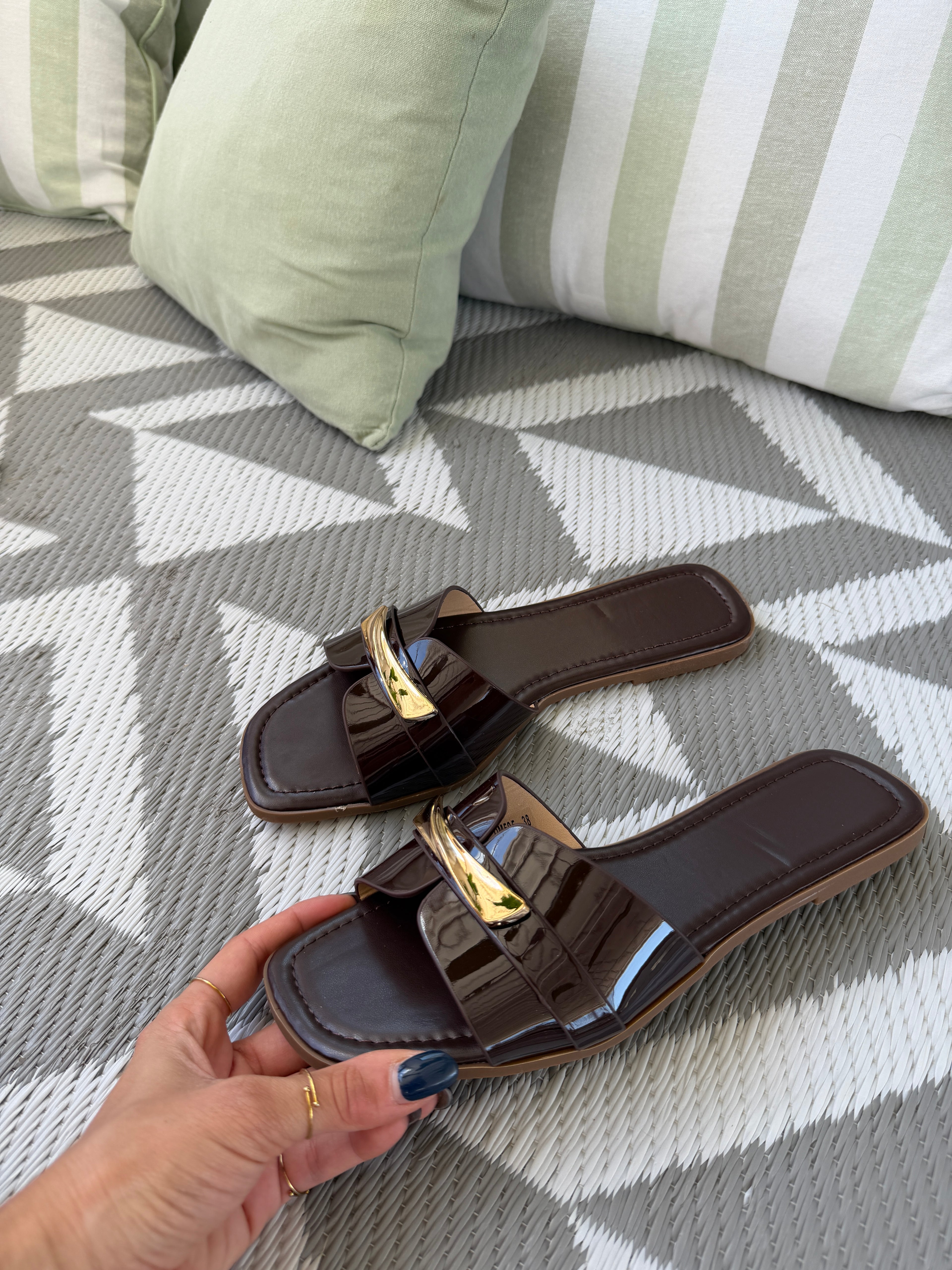 Ciabattina Glam Gold