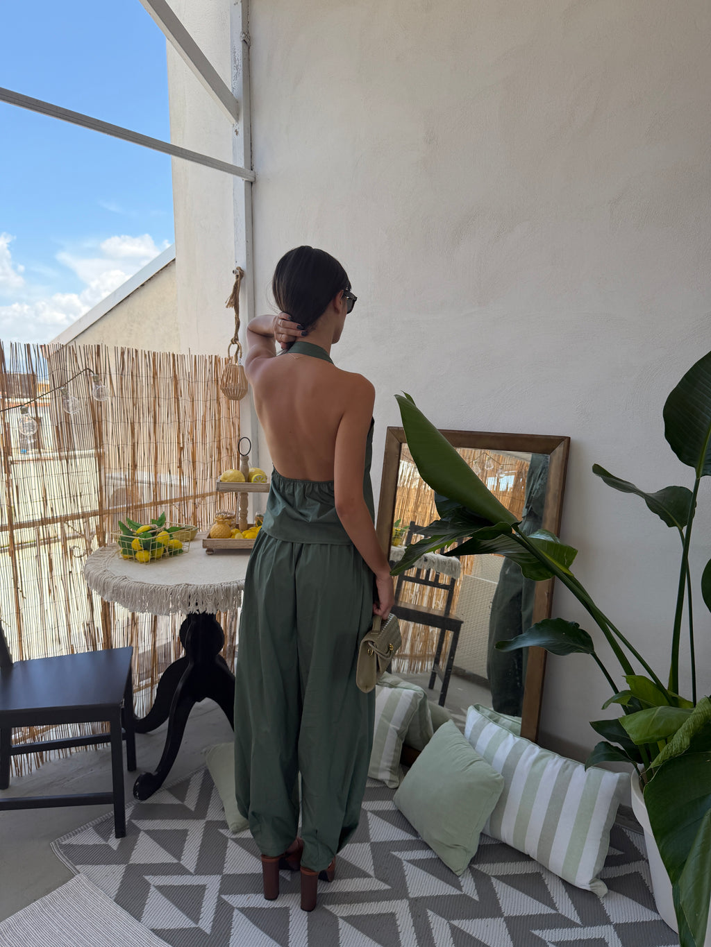 Completo Halter Balloon – Top & Pantalone