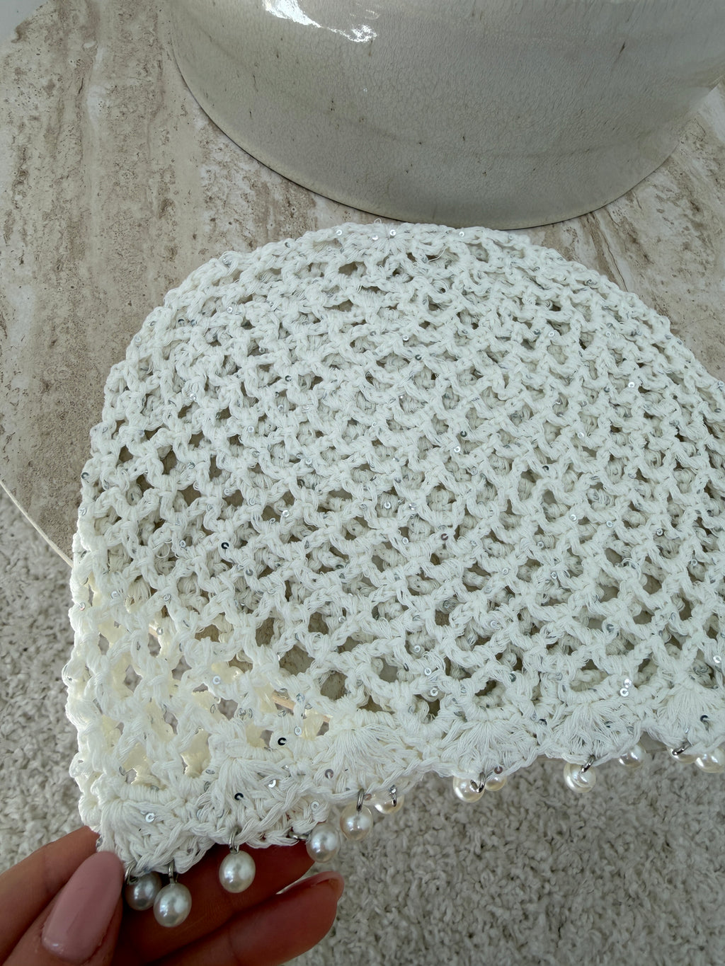 crochet con perle