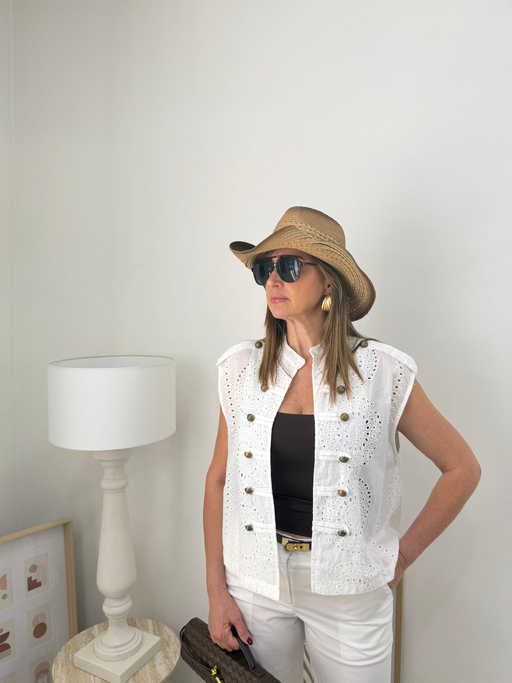Gilet Sangallo con Bottoni Gioiello