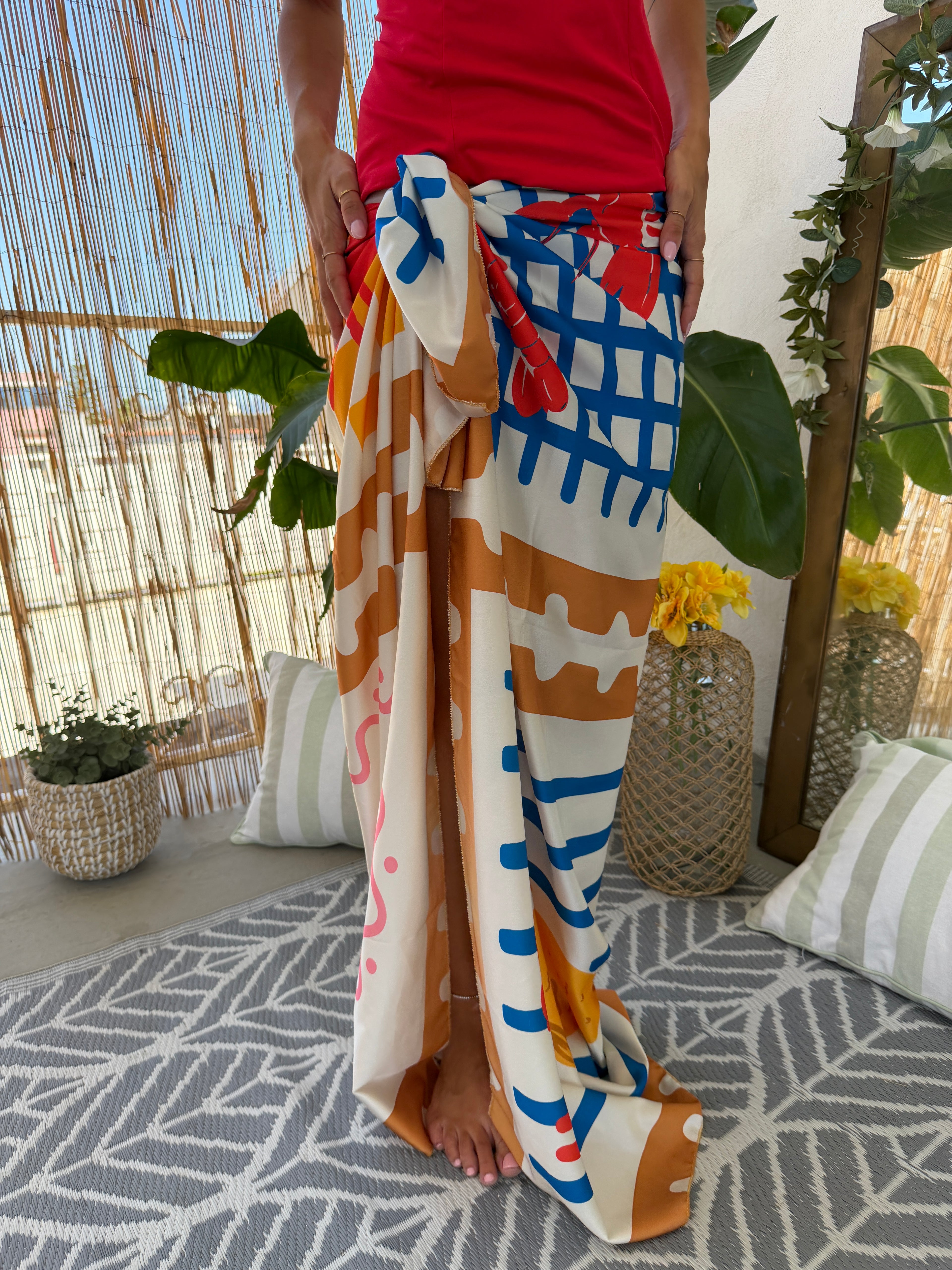 Combo-Copricostume Foulard e Pareo