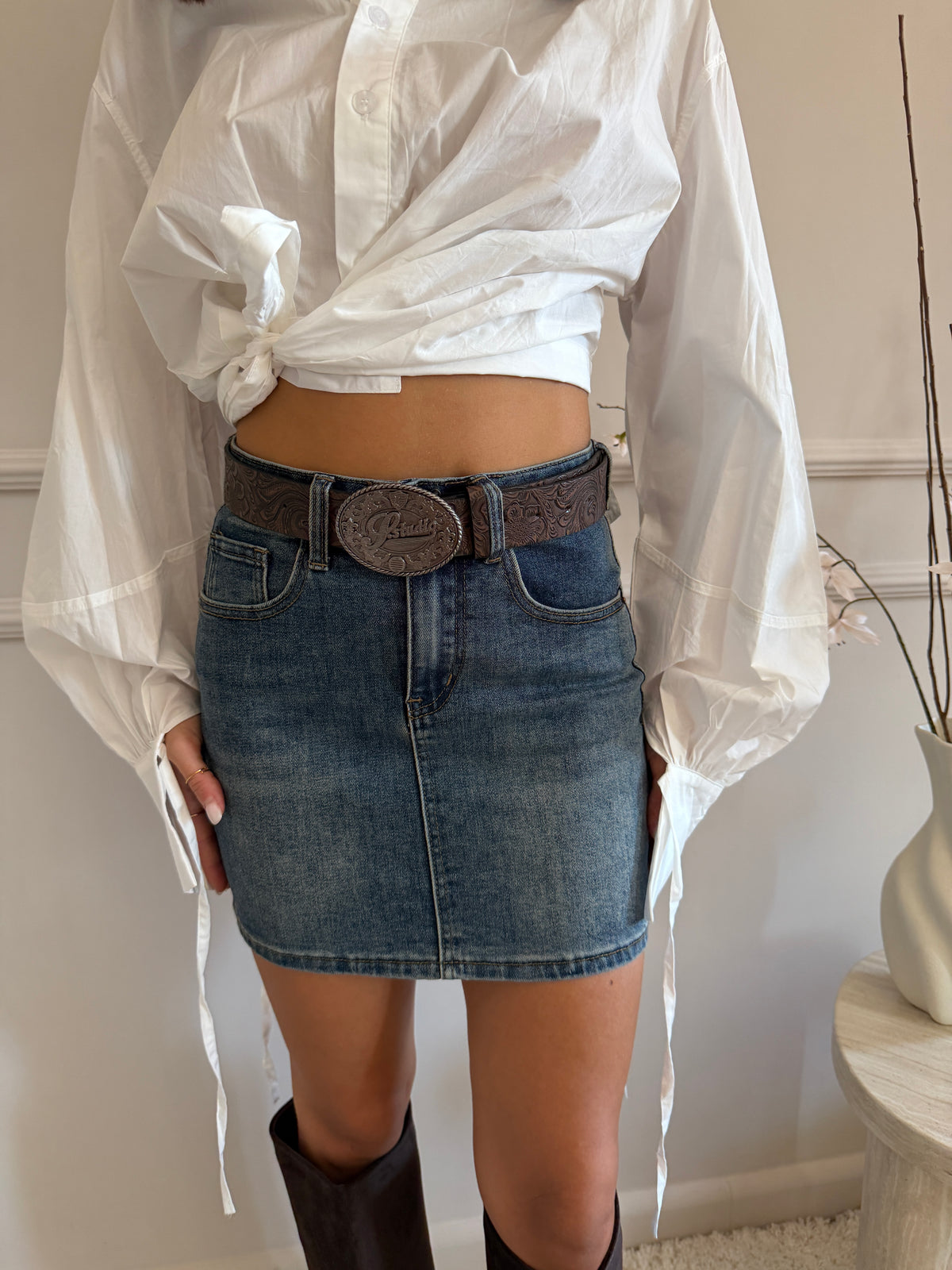 Minigonna in Denim Western