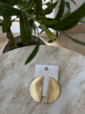 Orecchini Satinato Mezza Luna – Maxi Design