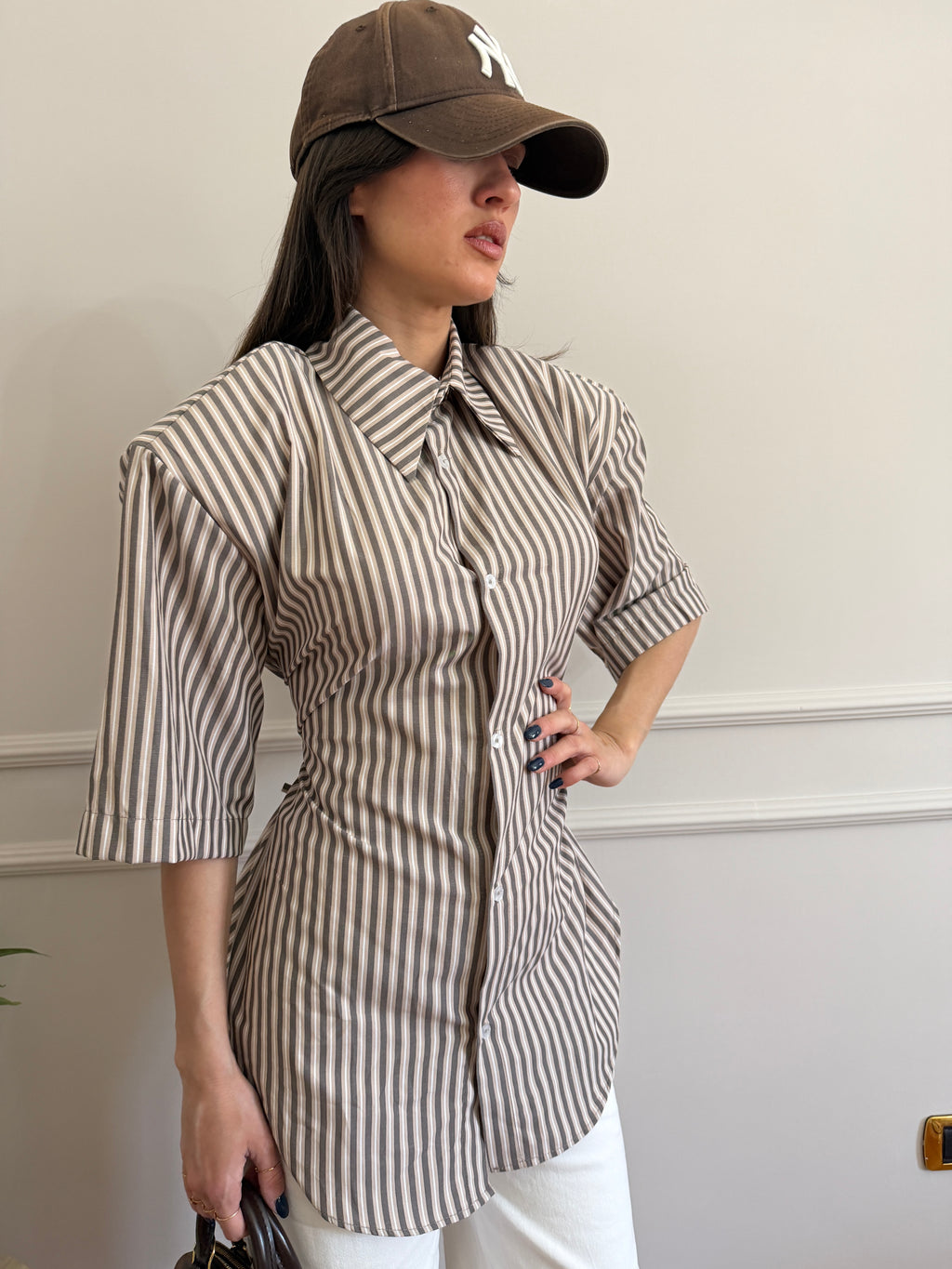 Camicia a righe Slim Fit