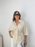 Camicia  floreale maniche mezza lunghezza