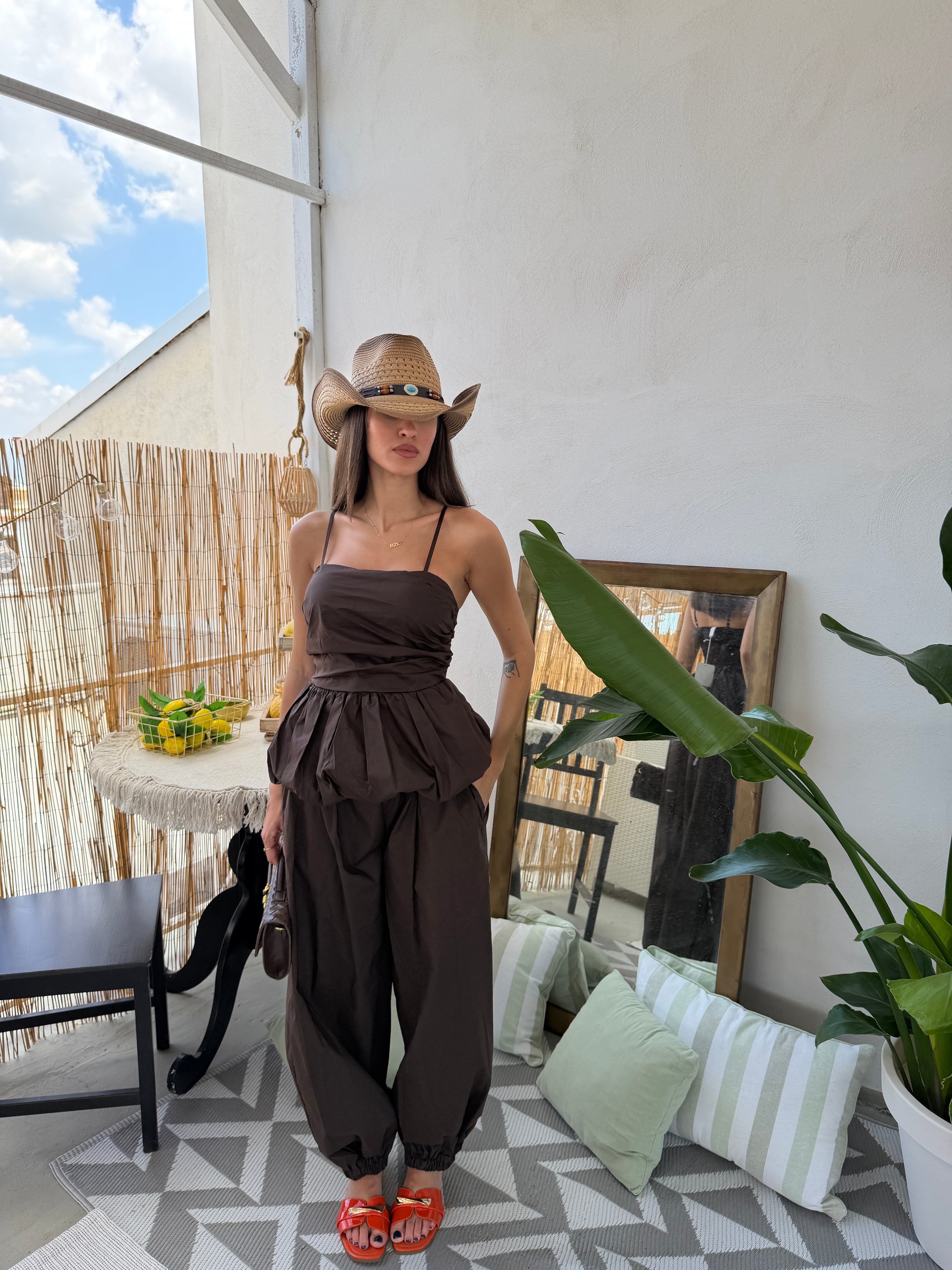 Coordinato bubble Top e pantalone