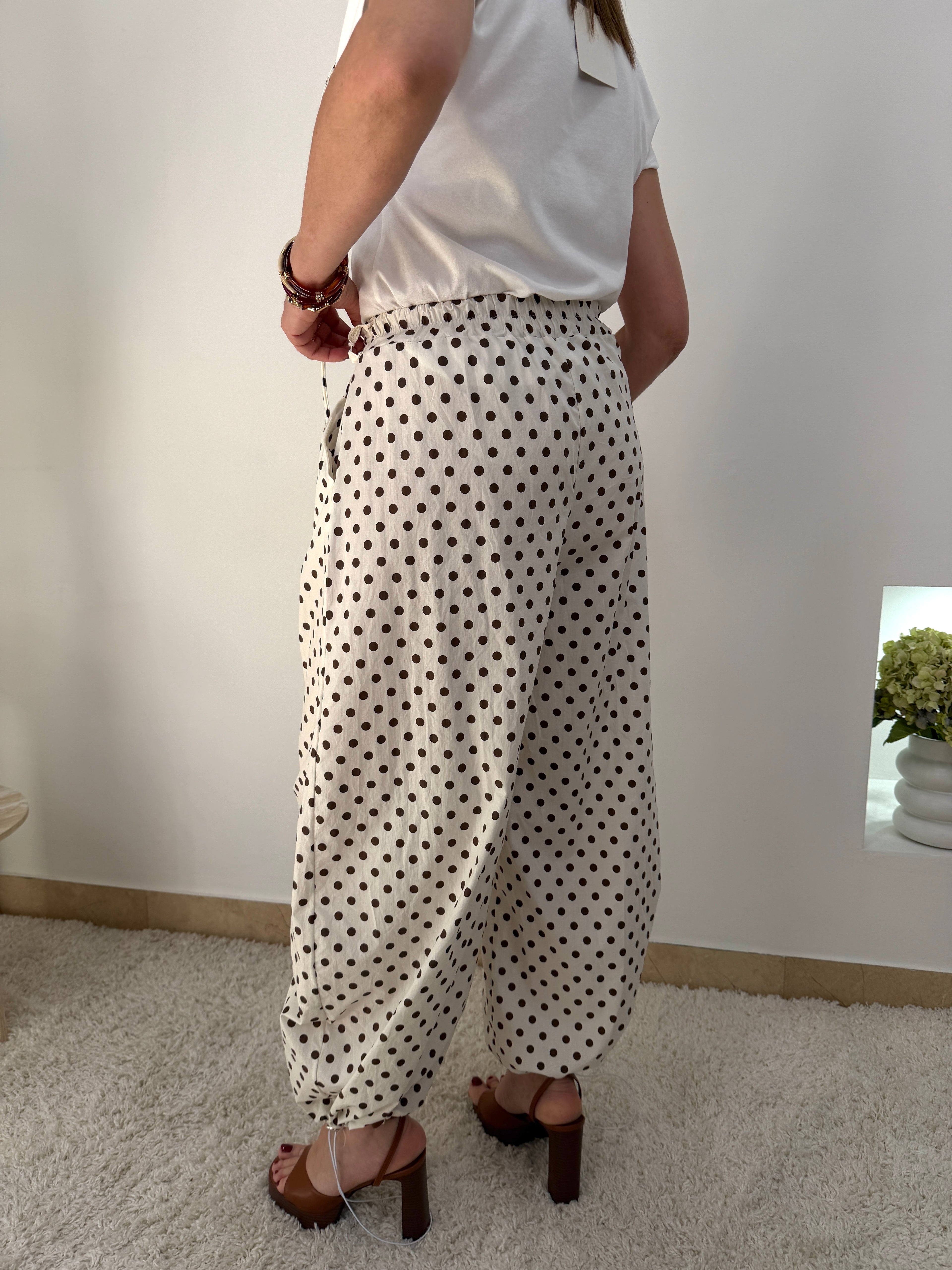 Pantalone Balloon Pois