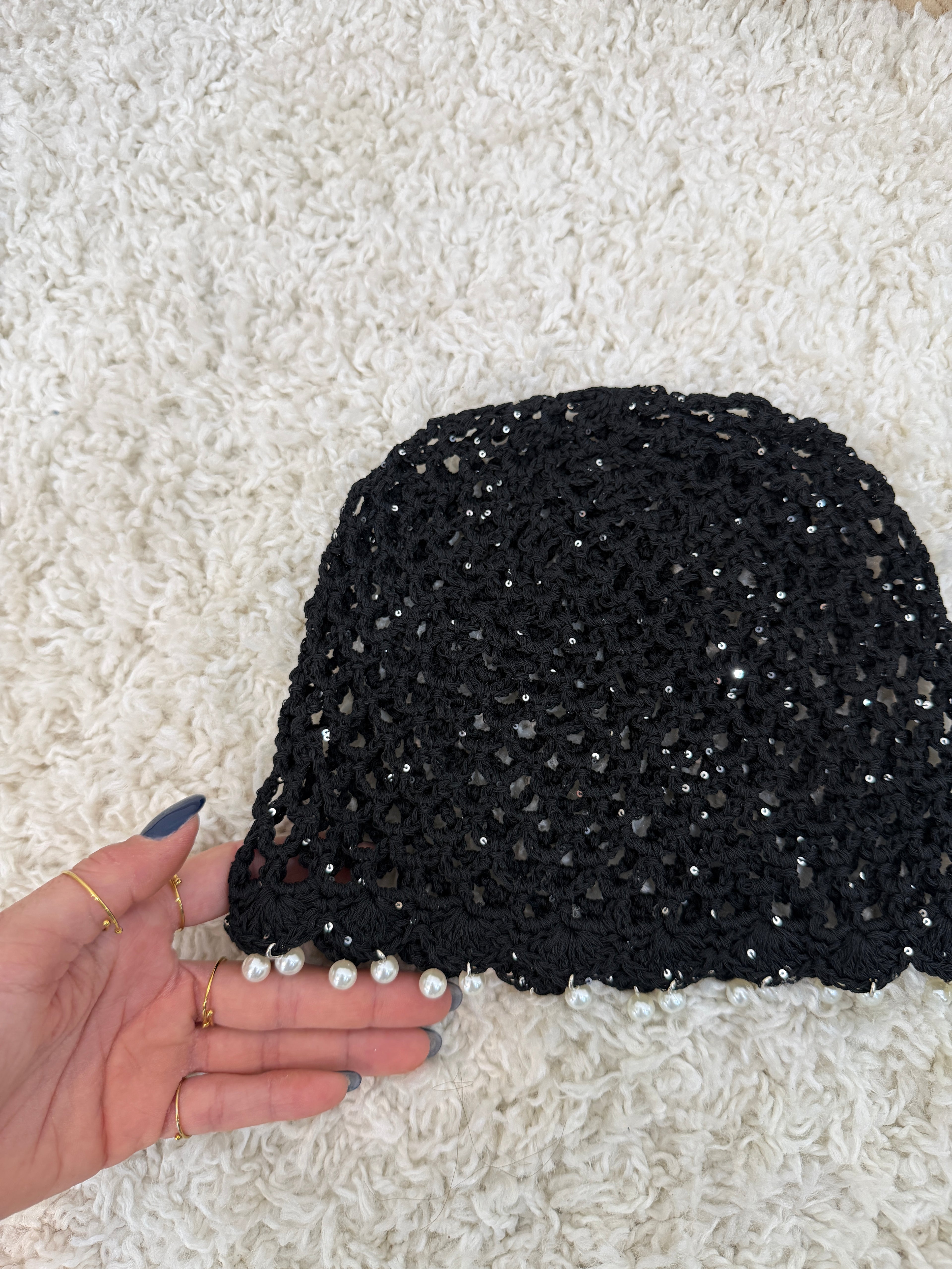 crochet con perle