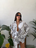 Completo camicia e gonna  con stampa paisley