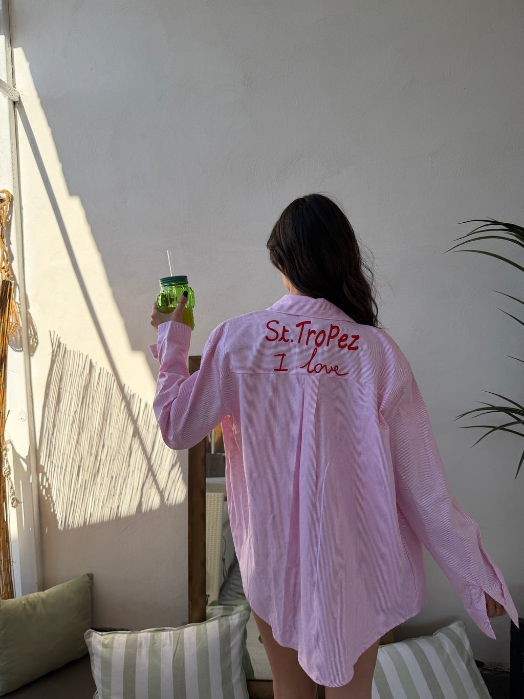 Camicia Over Ricamata “St. Tropez”