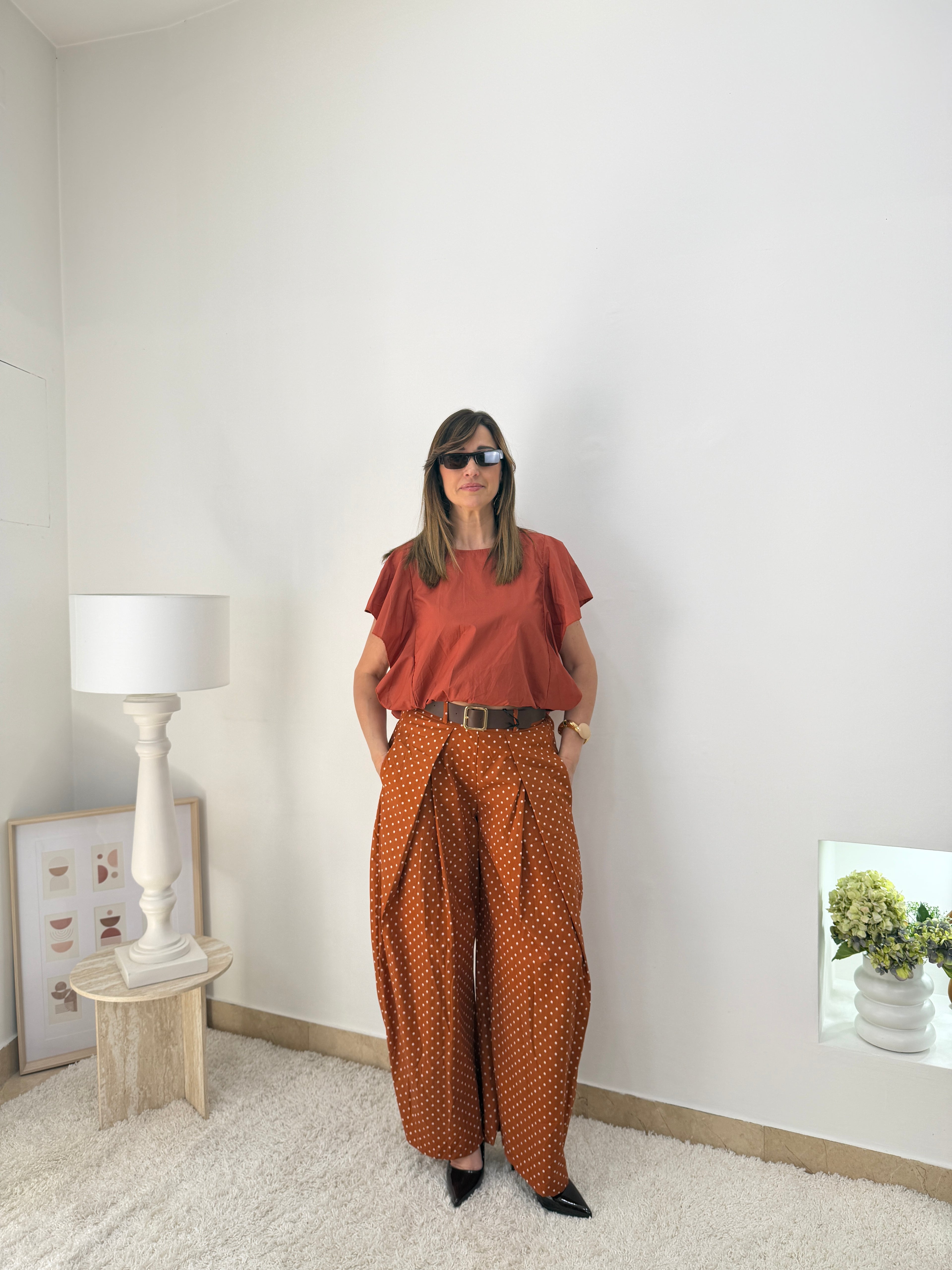 Pantalone palazzo  Pois Chic