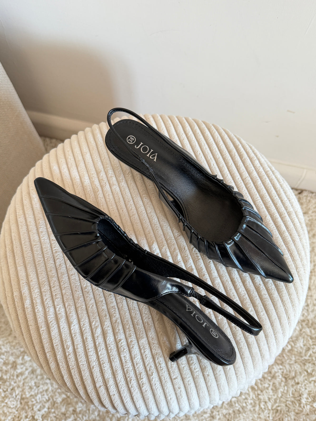 Slingback Plissé a Punta