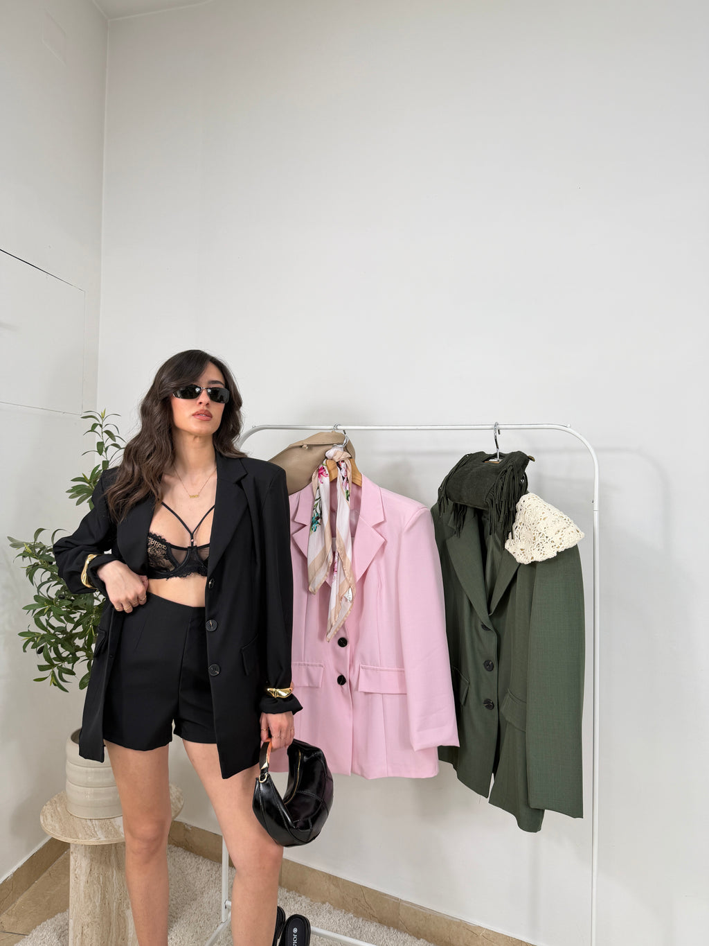Coordinato   blazer 3 bottoni  e shorts