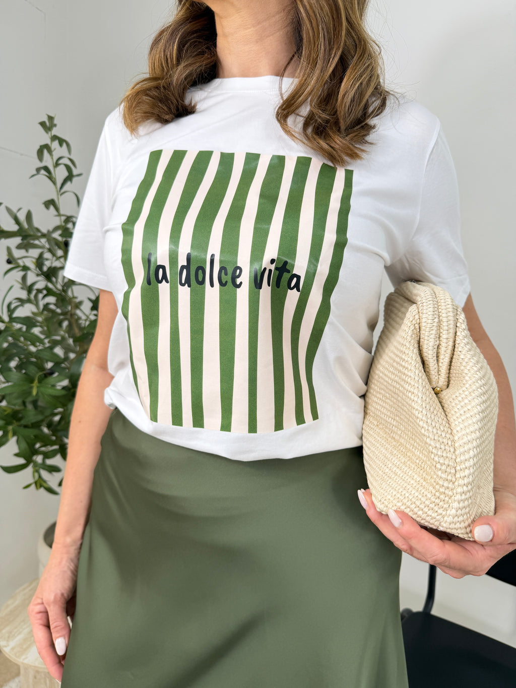 T-Shirt La Dolce Vita a Righe