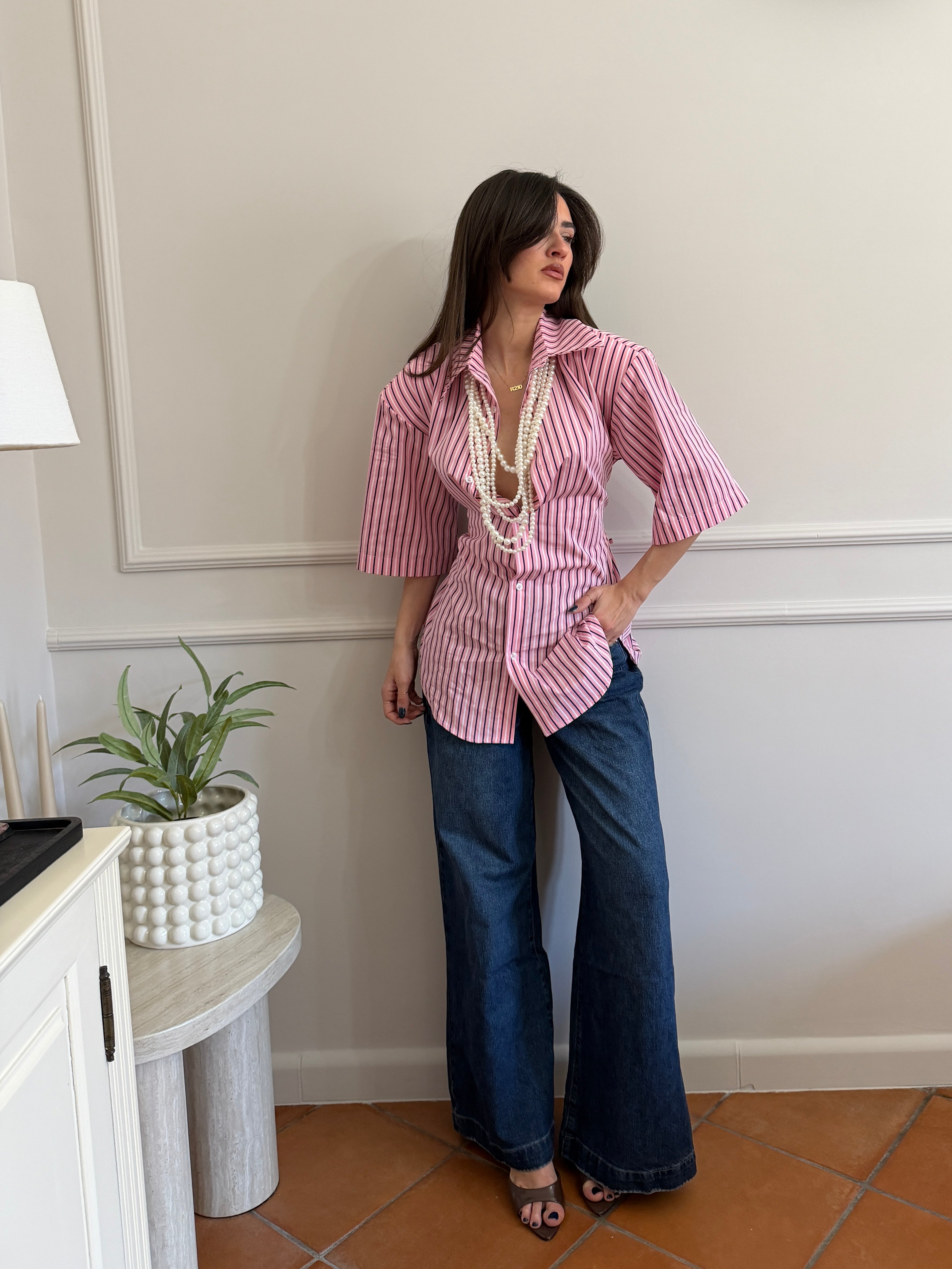 Camicia a righe Slim Fit