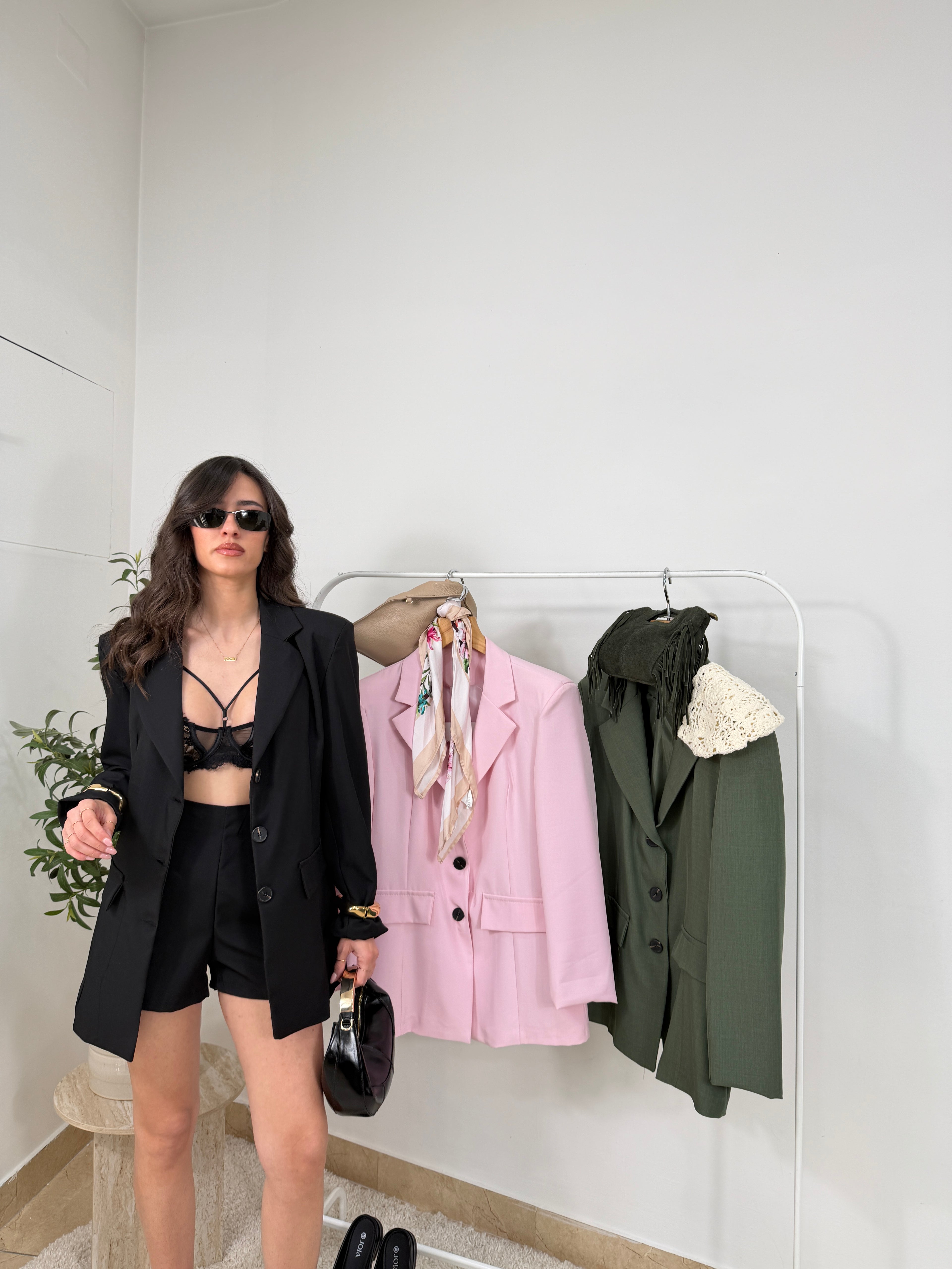 Coordinato   blazer 3 bottoni  e shorts