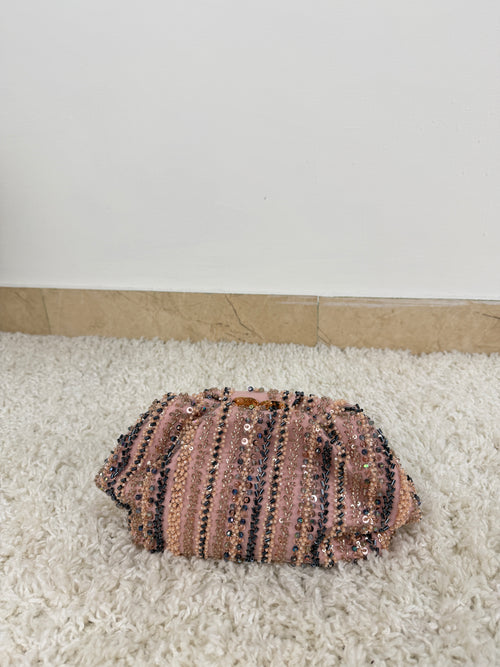 Clutch gioiello con perline