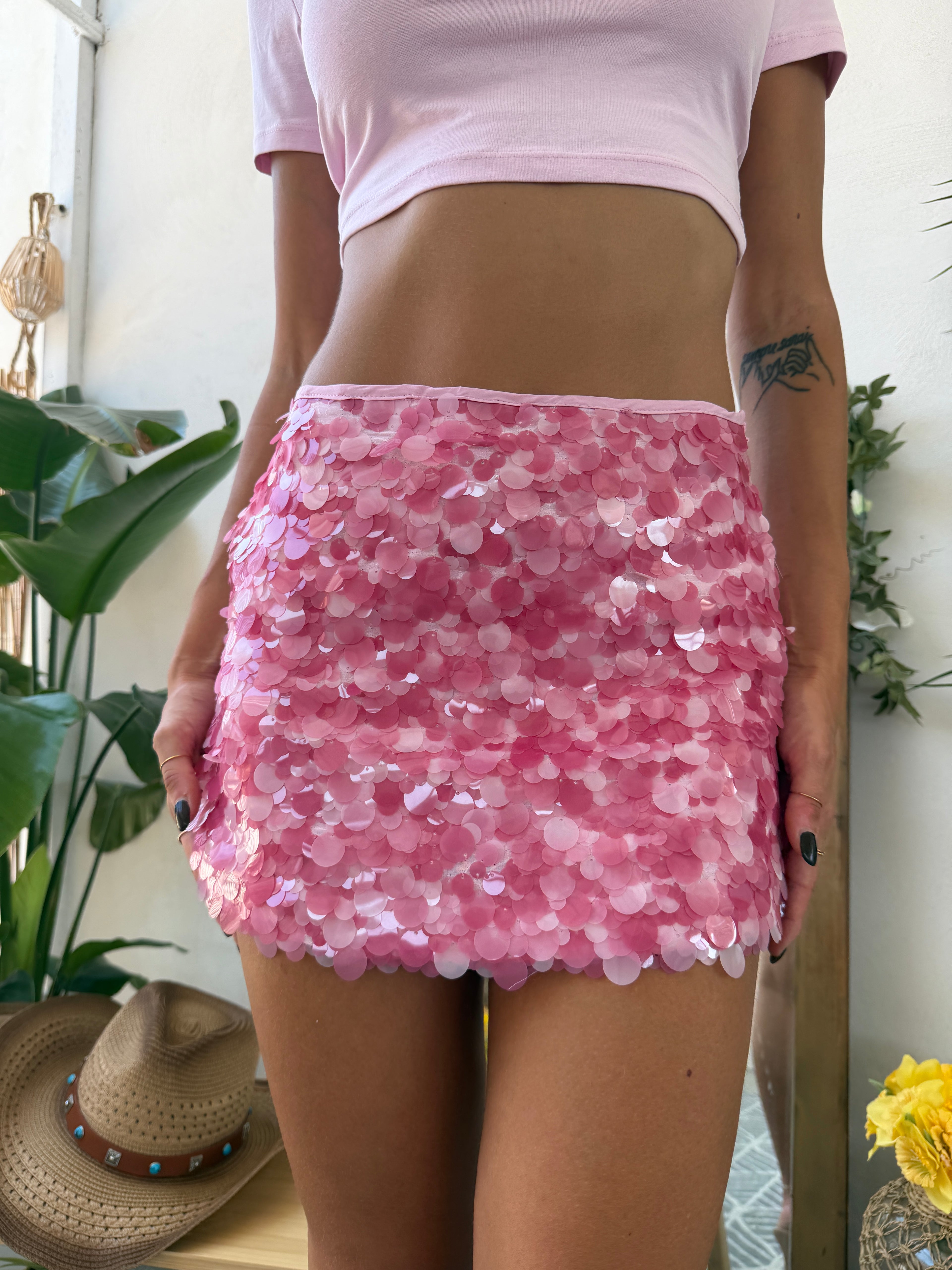 Mini gonna  con paillettes