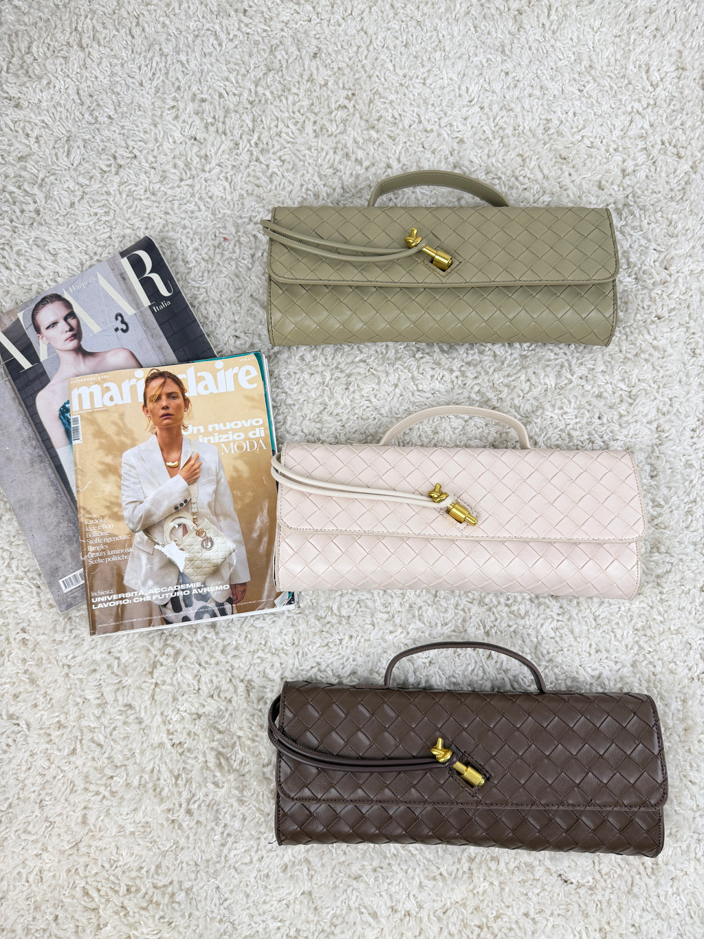 Borsa effetto Intrecciata Handle