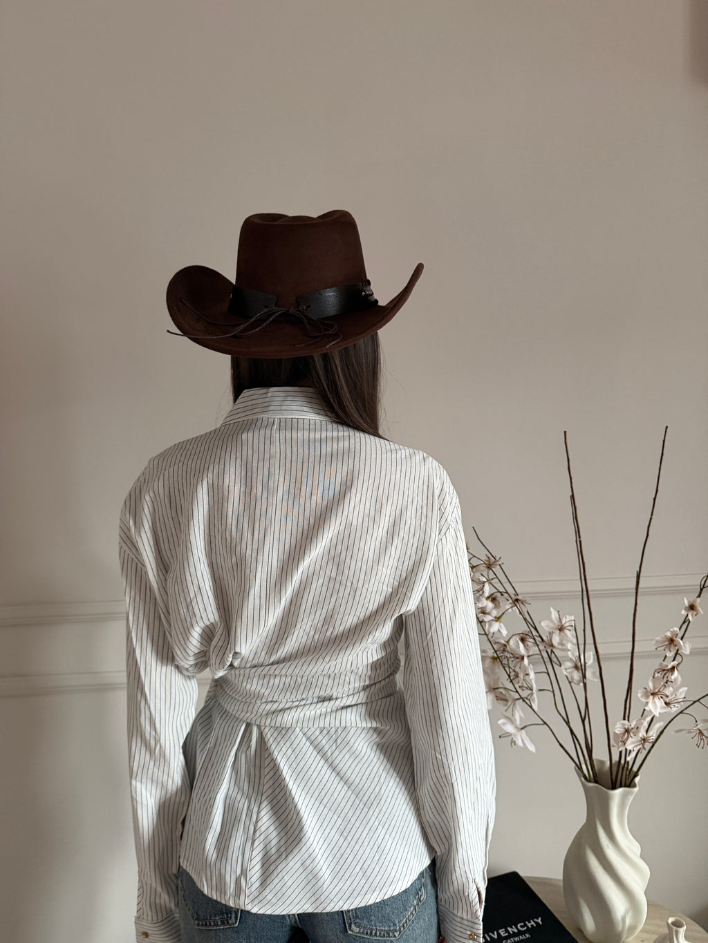 Camicia a Righe con Cintura da Annodare