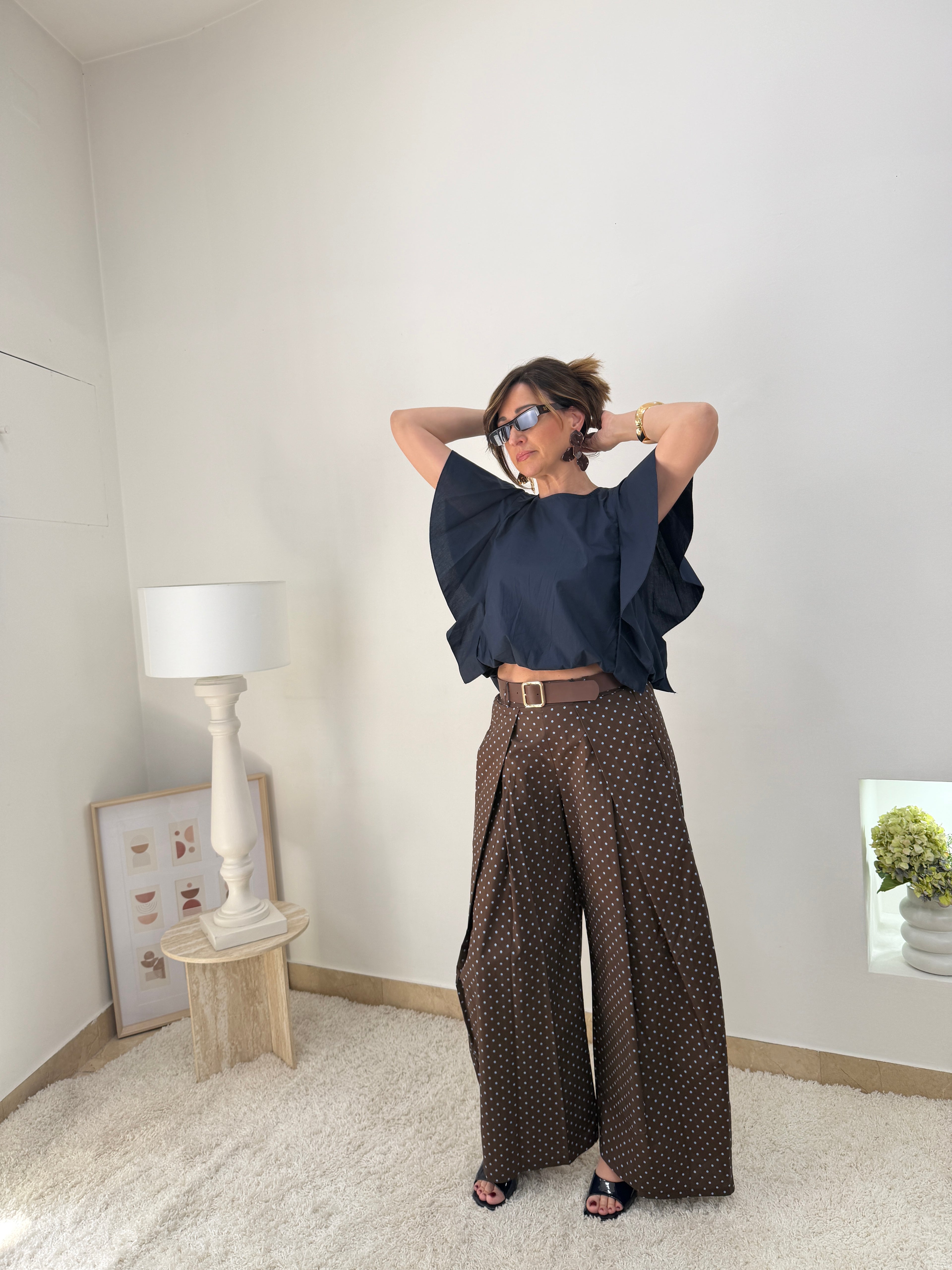 Blusa con Fiocco e Rouge