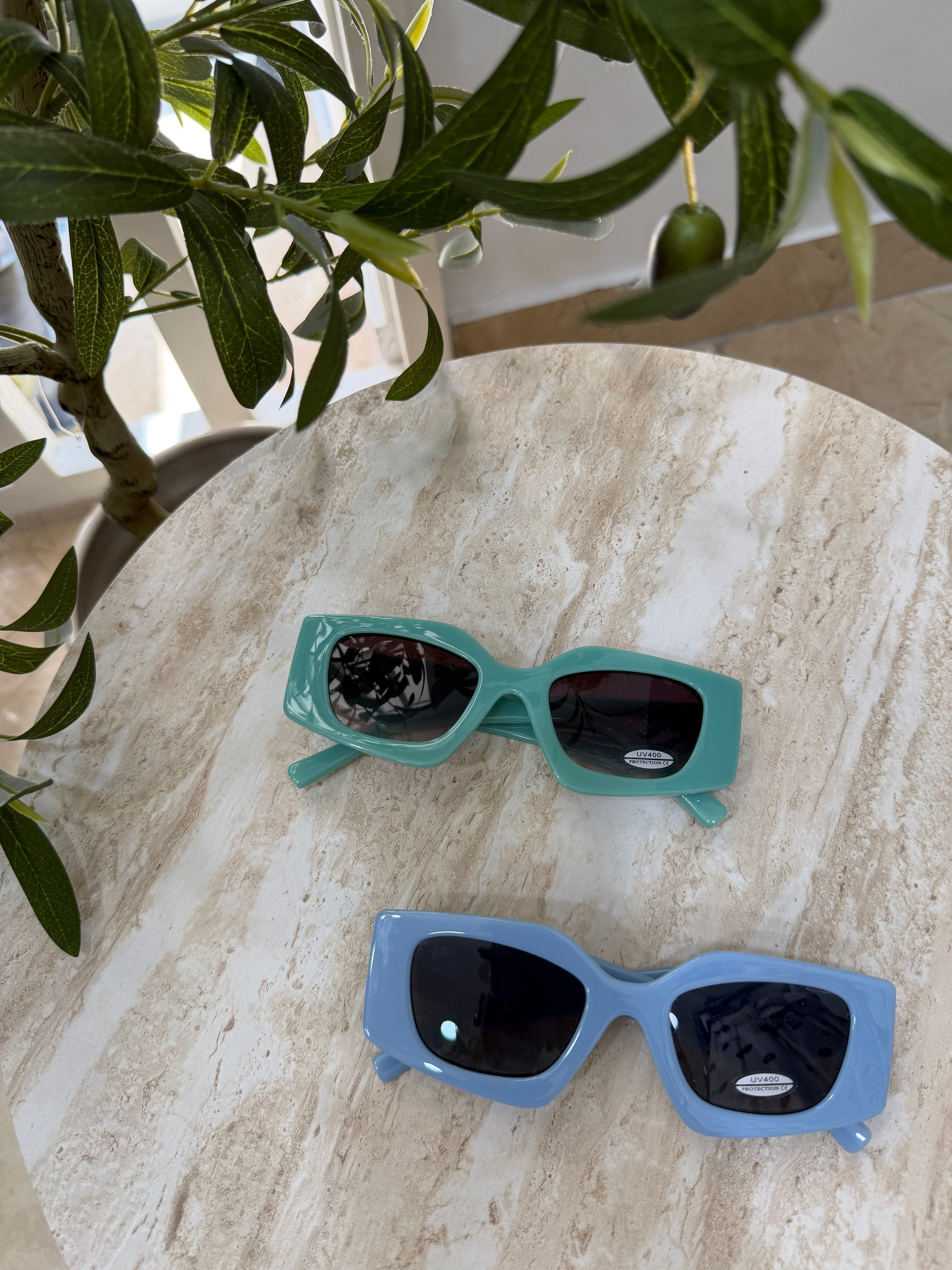 Occhiali da sole rettangolari oversize