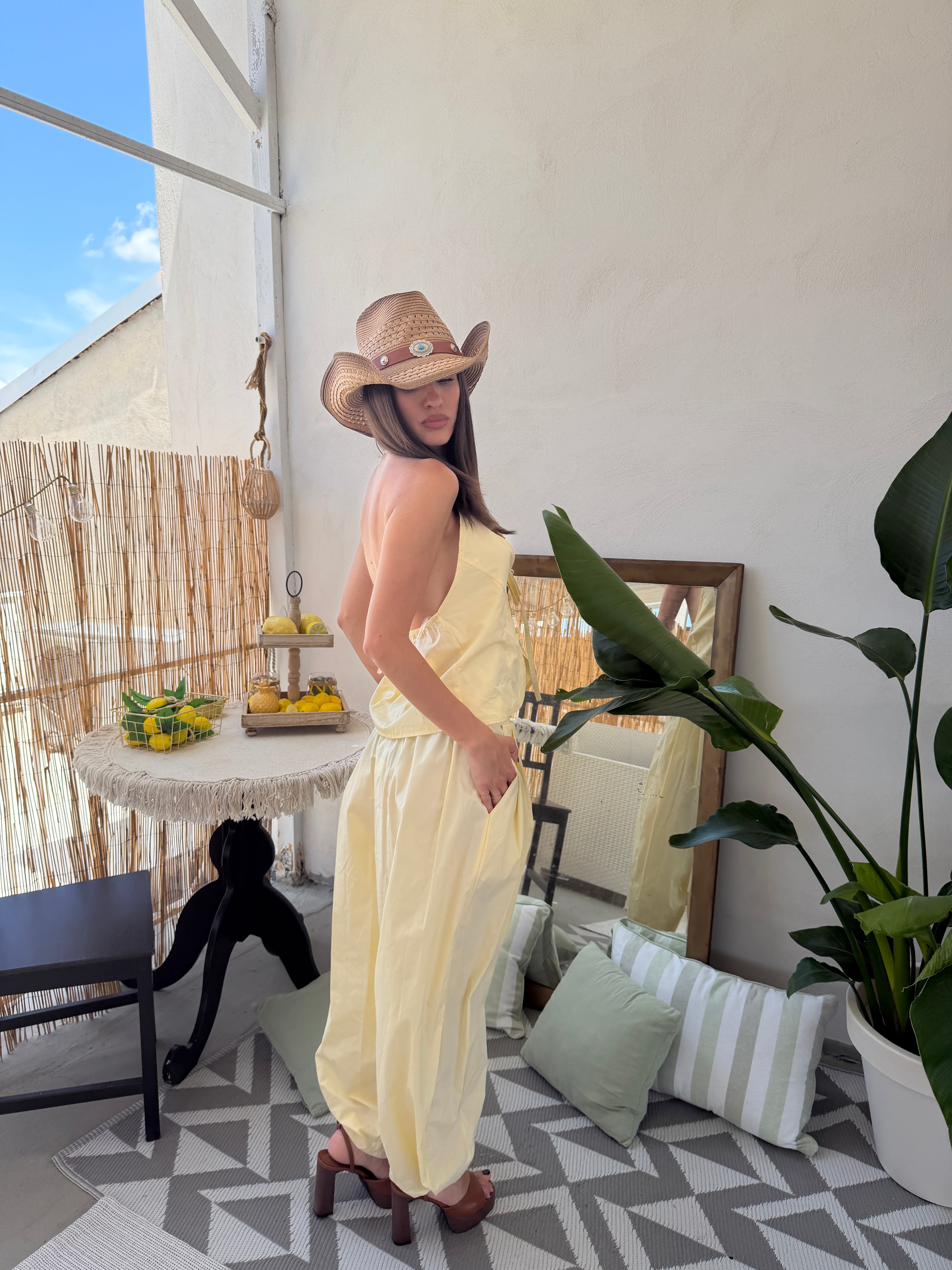 Completo Halter Balloon – Top & Pantalone