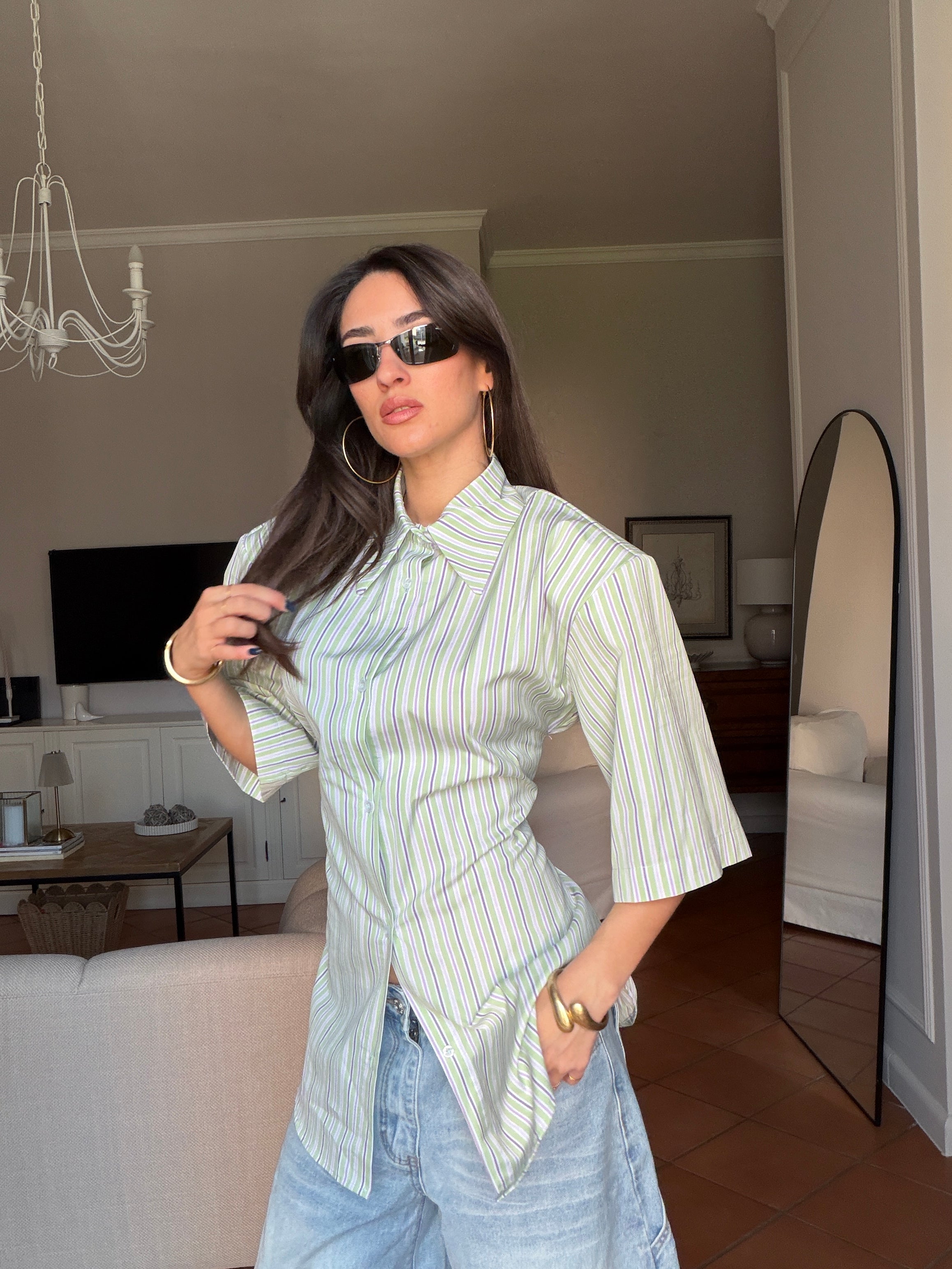 Camicia a righe Slim Fit
