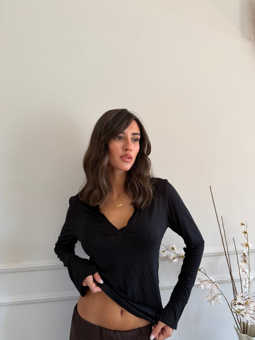 Maglia polo con Scollo a V