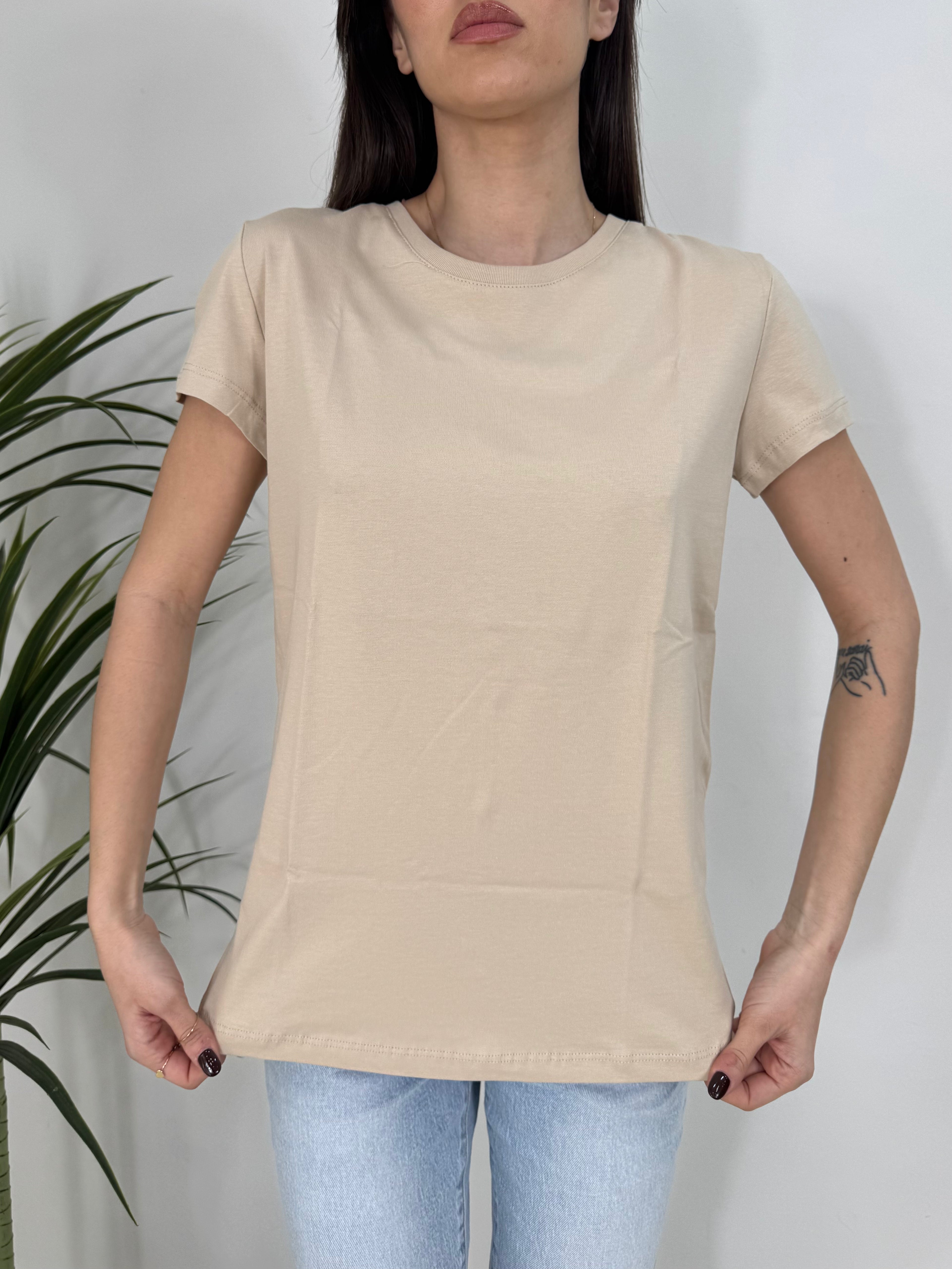 T-Shirt basic LUMINA slim fit 511