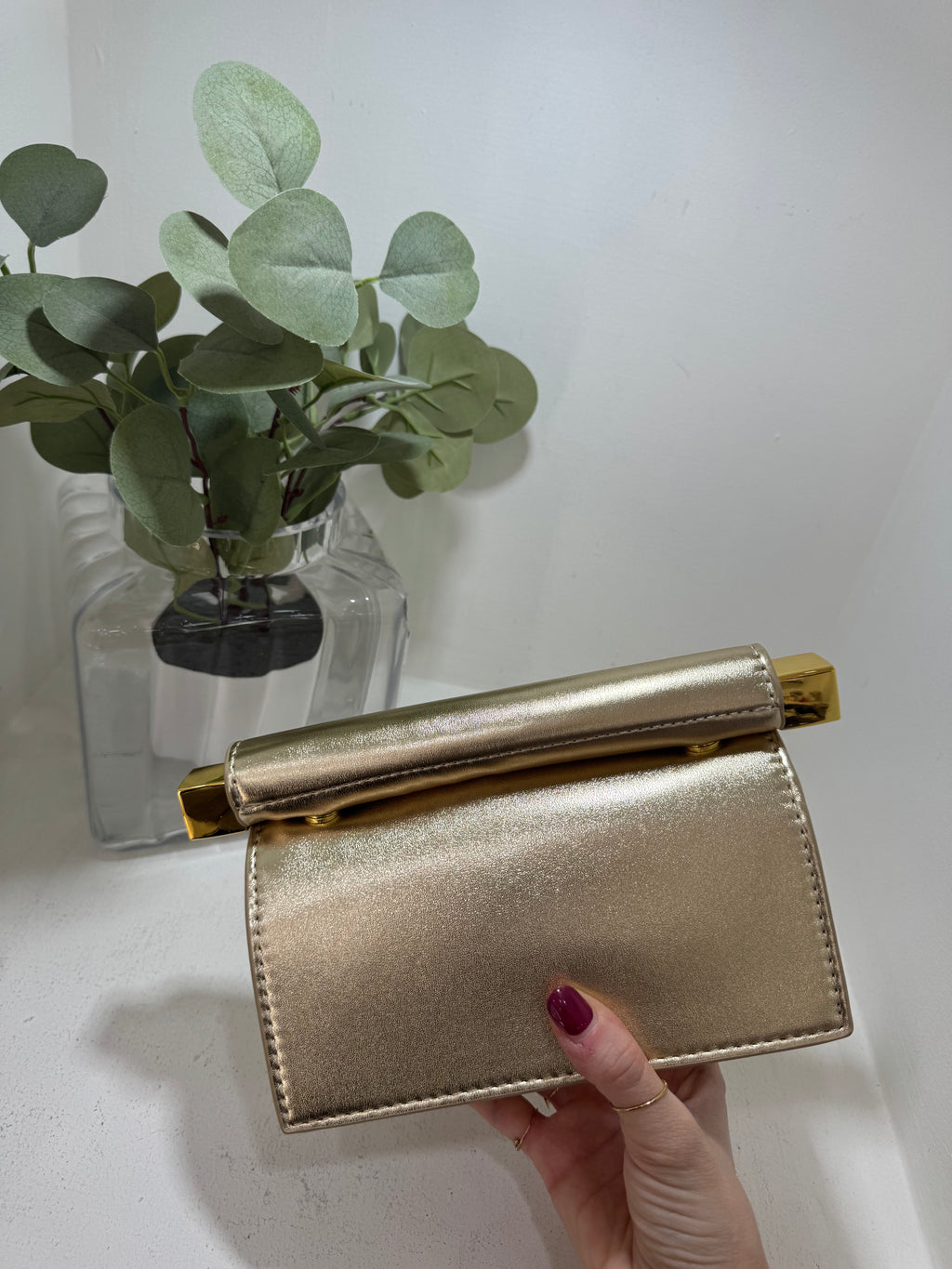 Clutch  effetto metallizzato