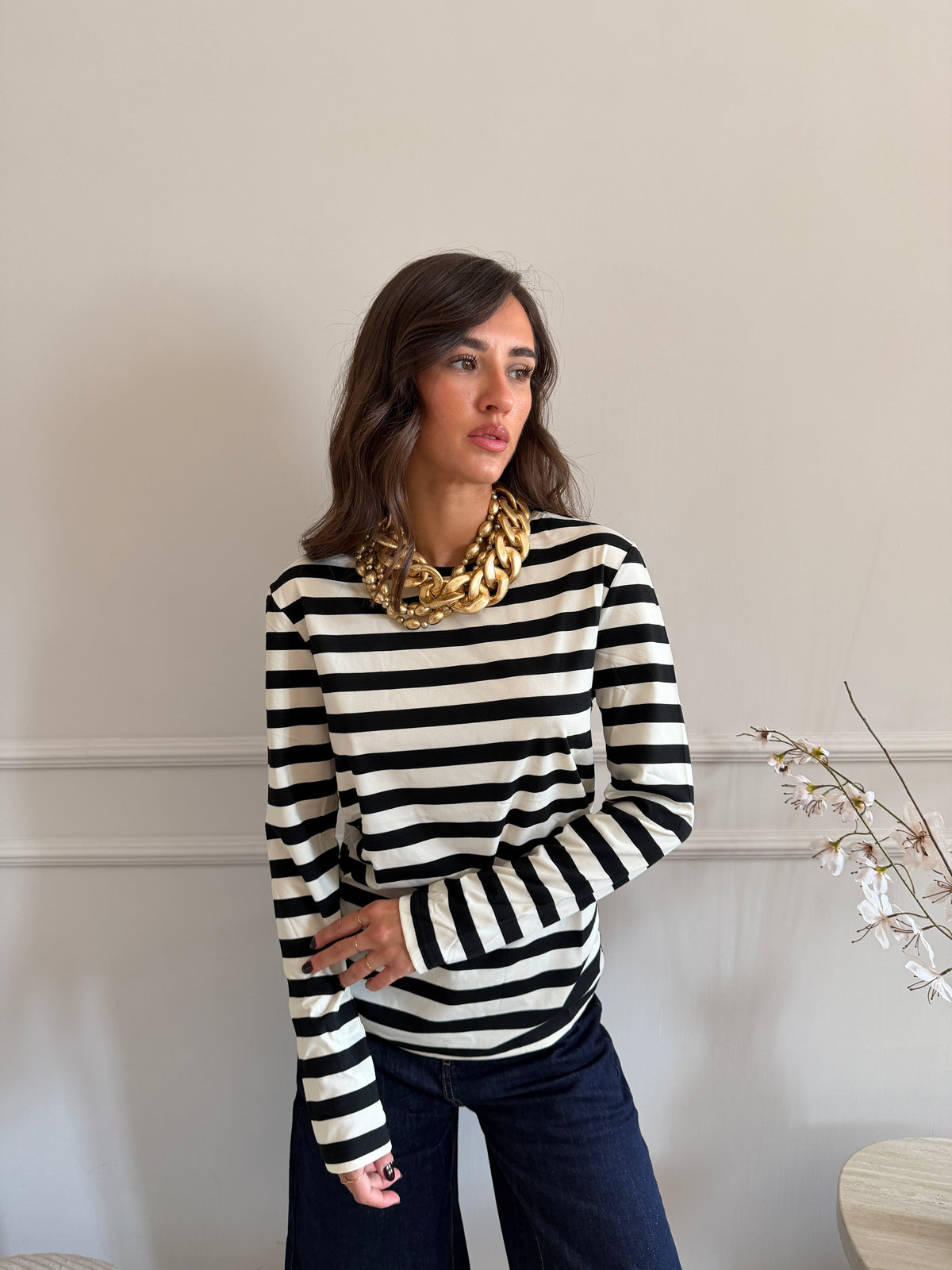 Longsleeve a righe orizzontali