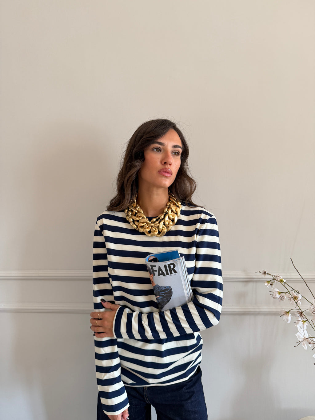 Longsleeve a righe orizzontali