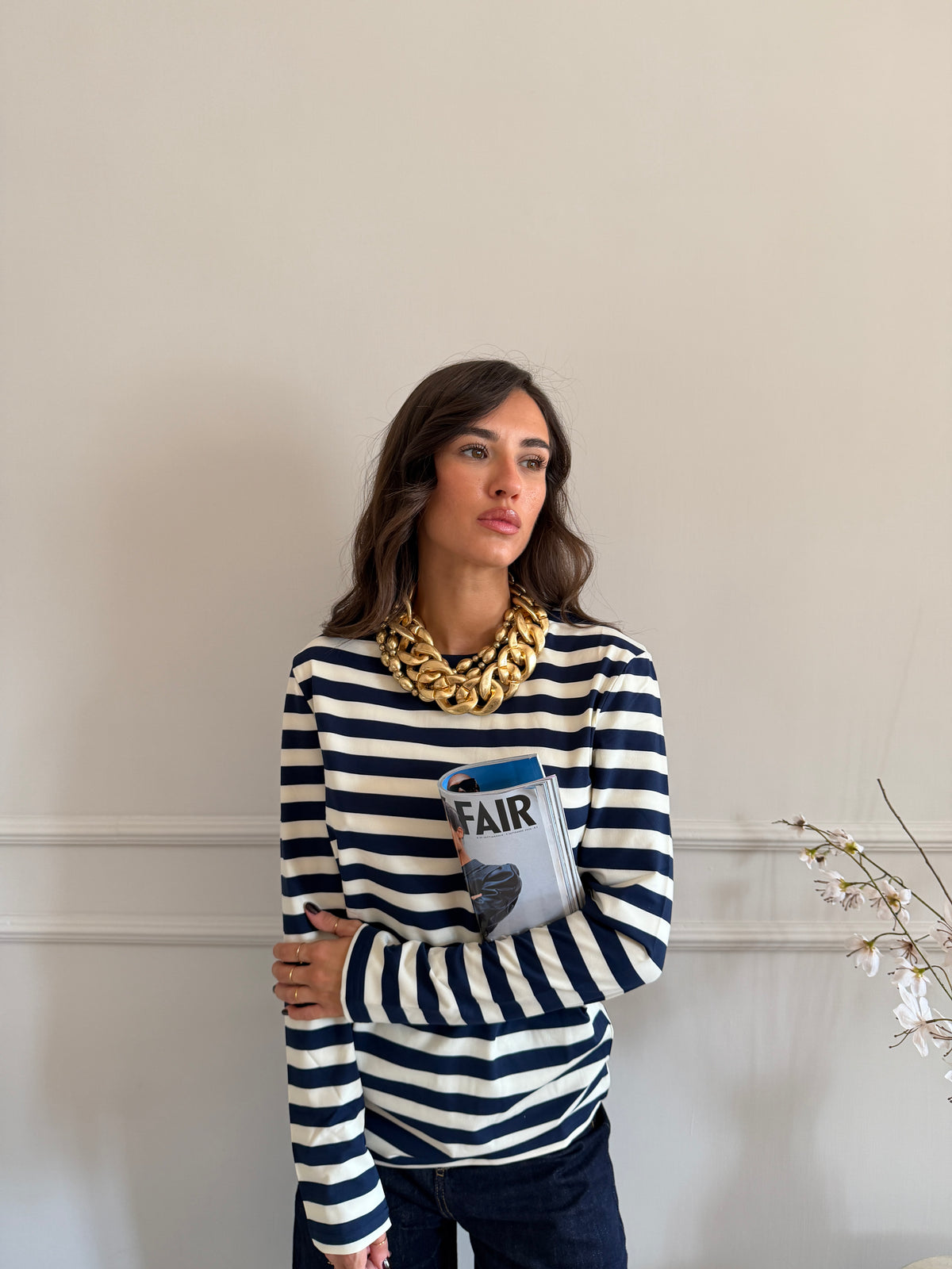 Longsleeve a righe orizzontali