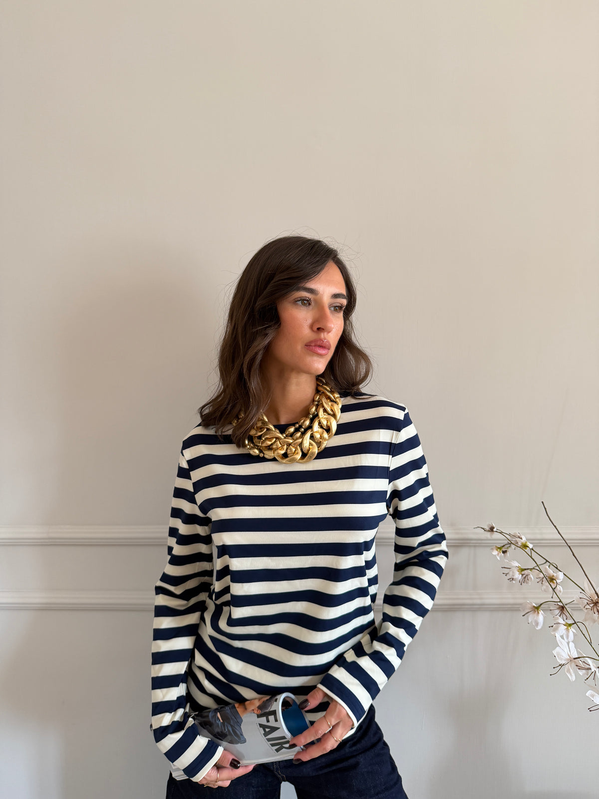 Longsleeve a righe orizzontali