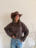 Longsleeve oversize girocollo