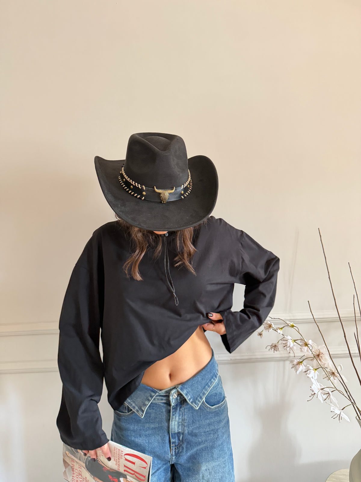 Longsleeve oversize girocollo