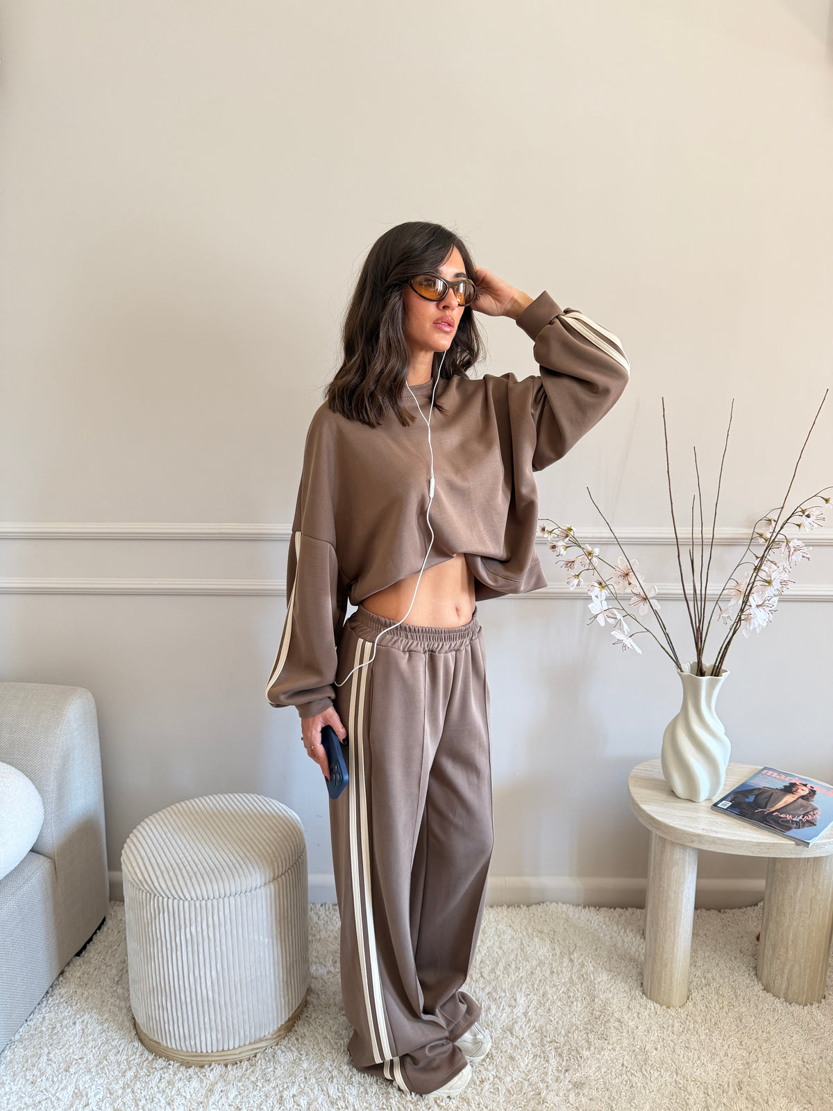 Completo sportivo felpa e pantalone