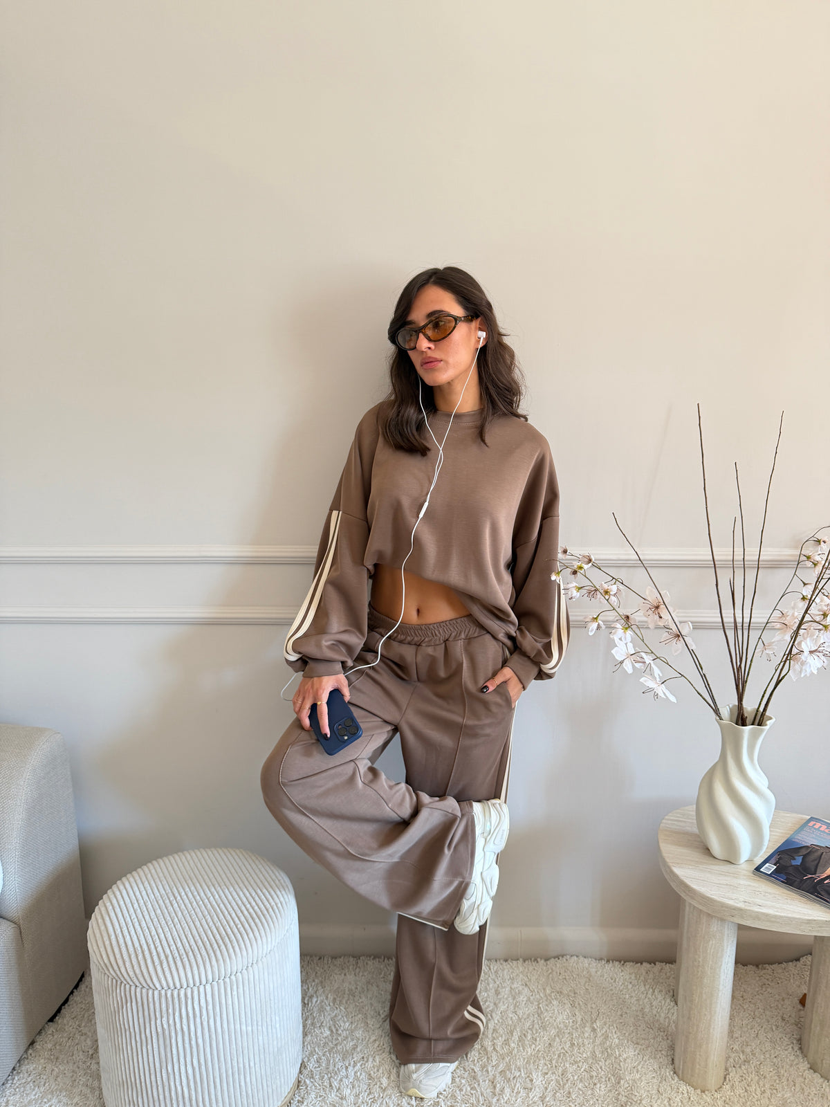 Completo sportivo felpa e pantalone
