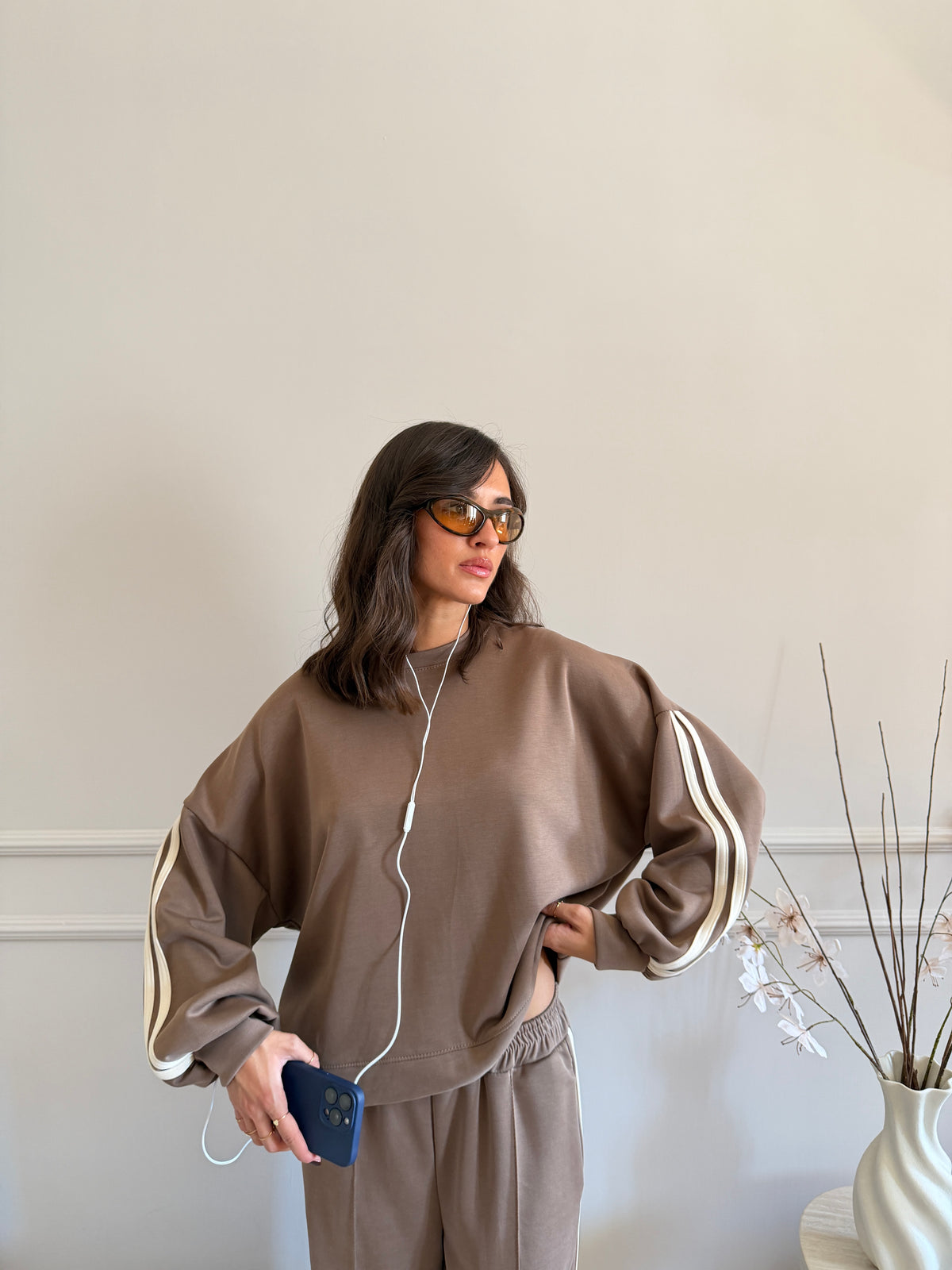Completo sportivo felpa e pantalone