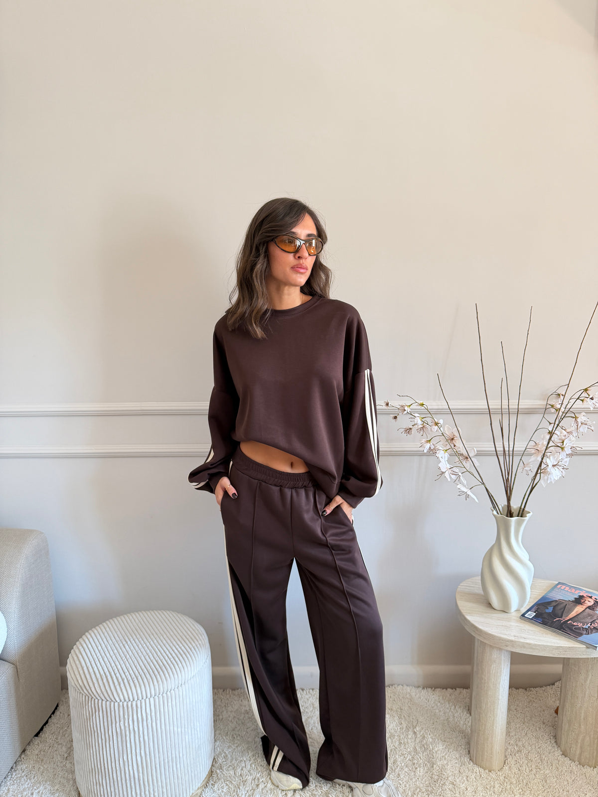 Completo sportivo felpa e pantalone