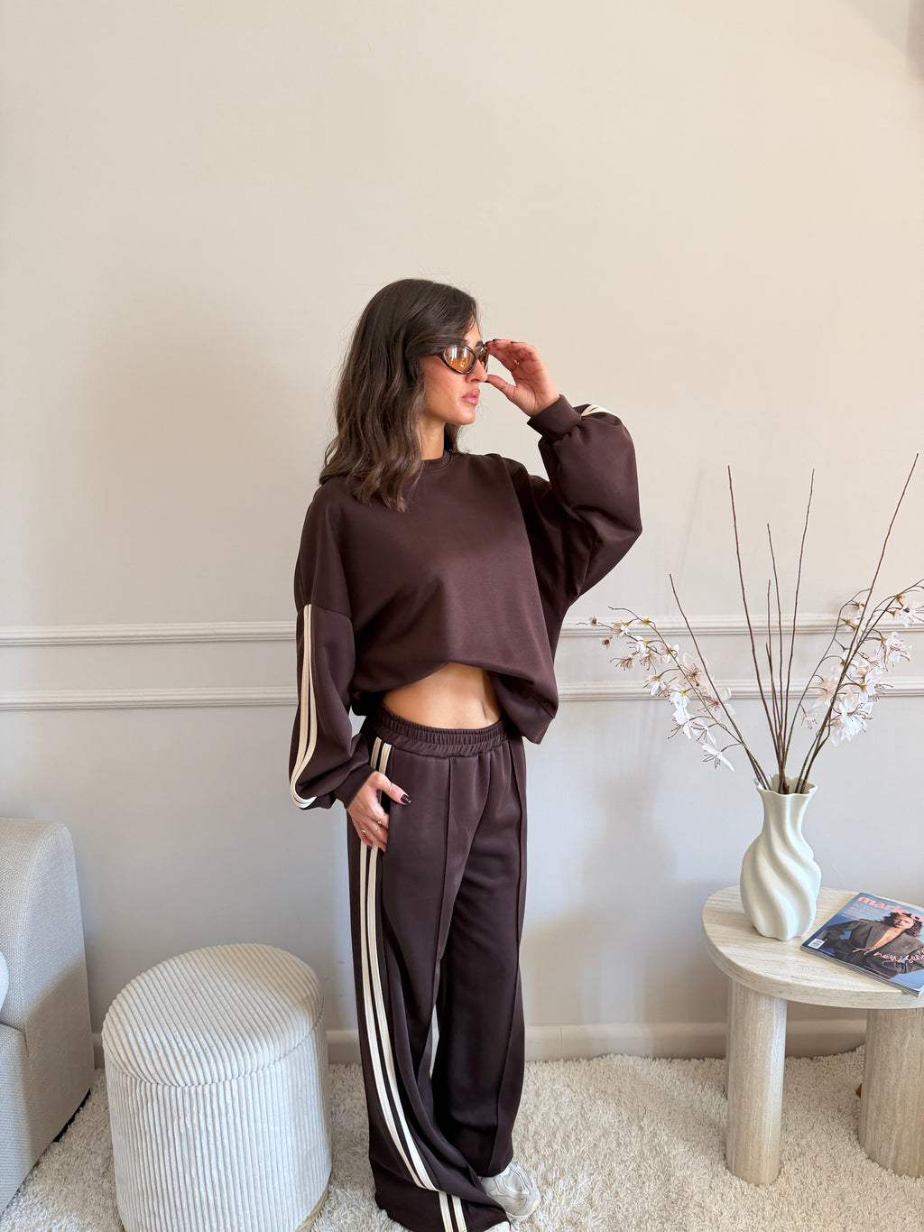 Completo sportivo felpa e pantalone