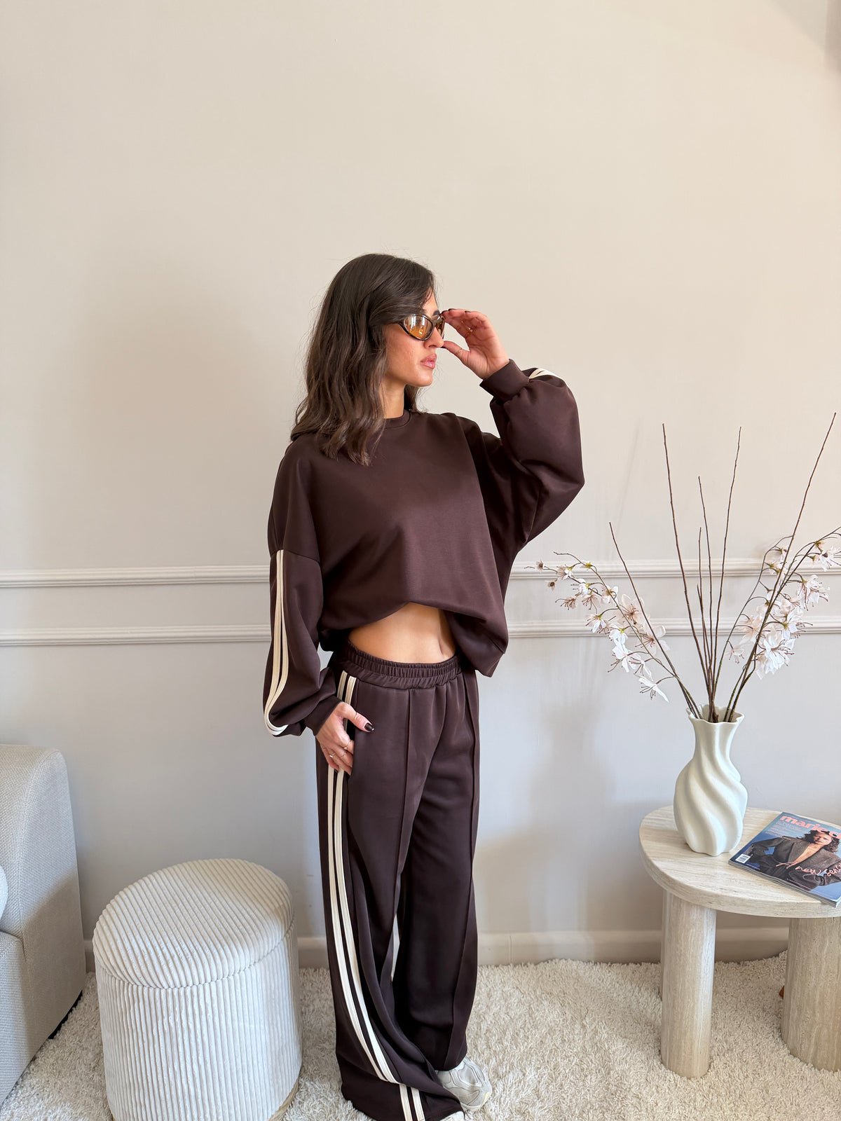 Completo sportivo felpa e pantalone